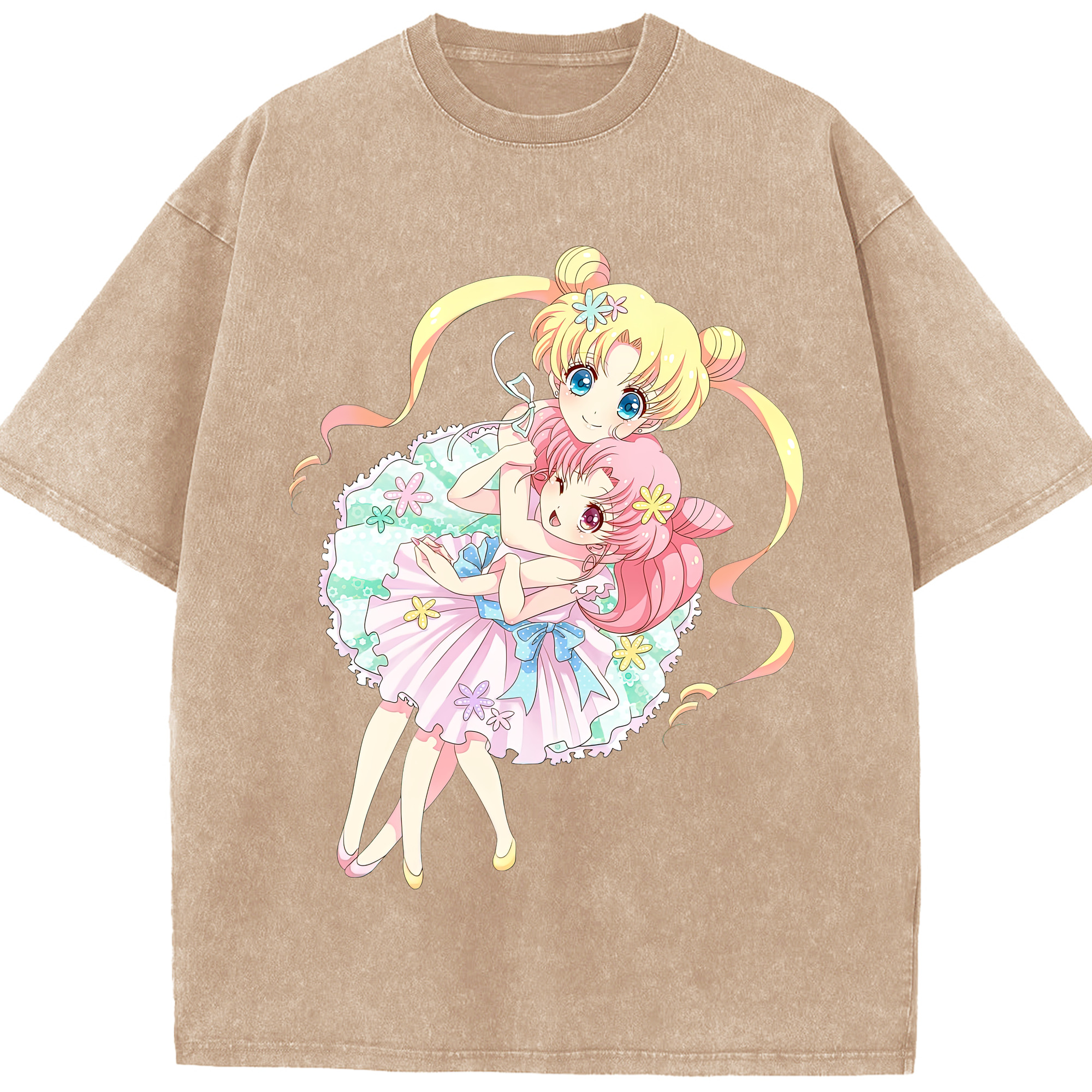 （画像用） 美少女戦士セーラームーン 愛野 美奈子 あいの みなこ Sailor Moon Aino Minako 綿100% ヴィンテージ風 半袖Tシャツ（フロントプリント）