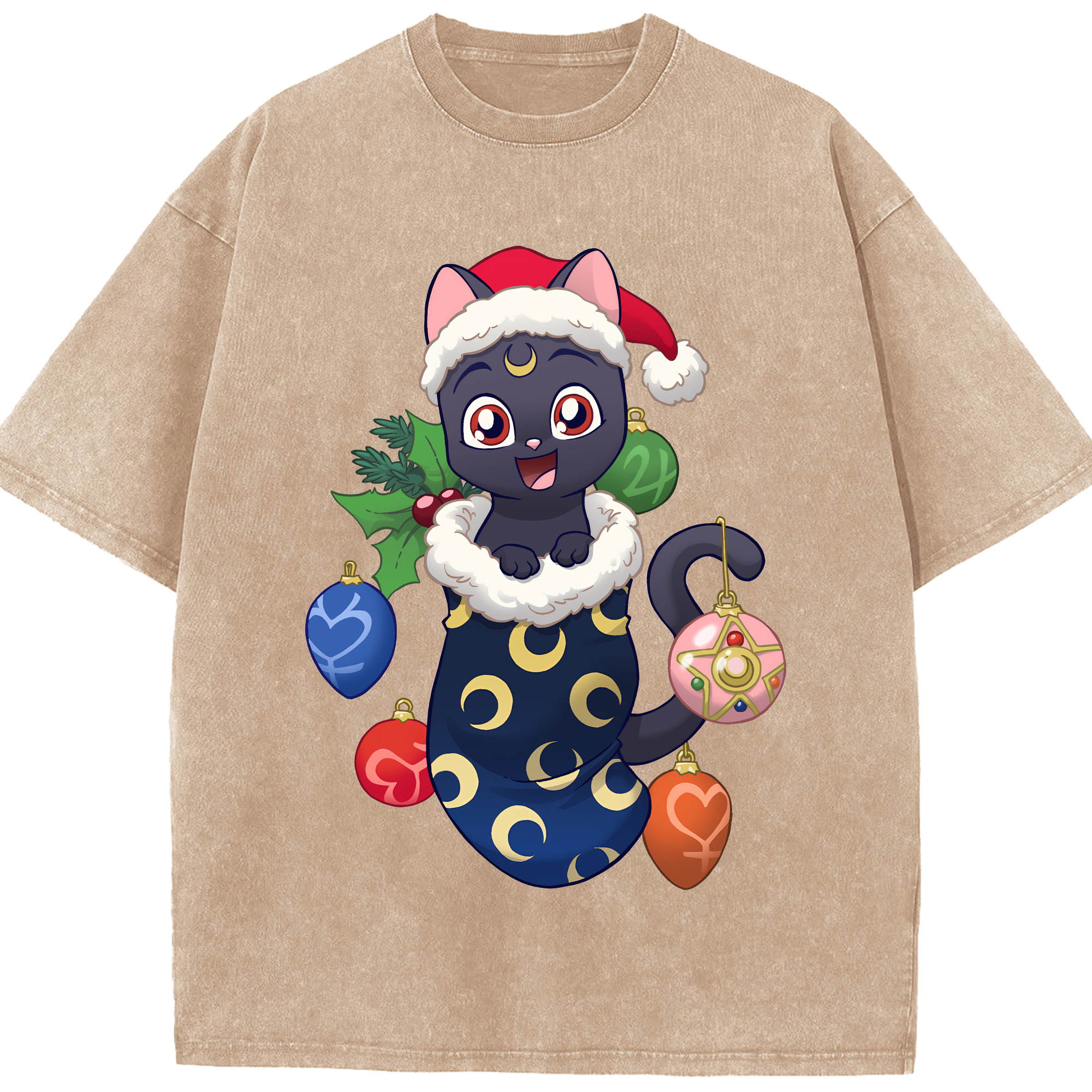 （画像用） 美少女戦士セーラームーン Sailor Moon 綿100% ヴィンテージ風 半袖Tシャツ（フロントプリント）