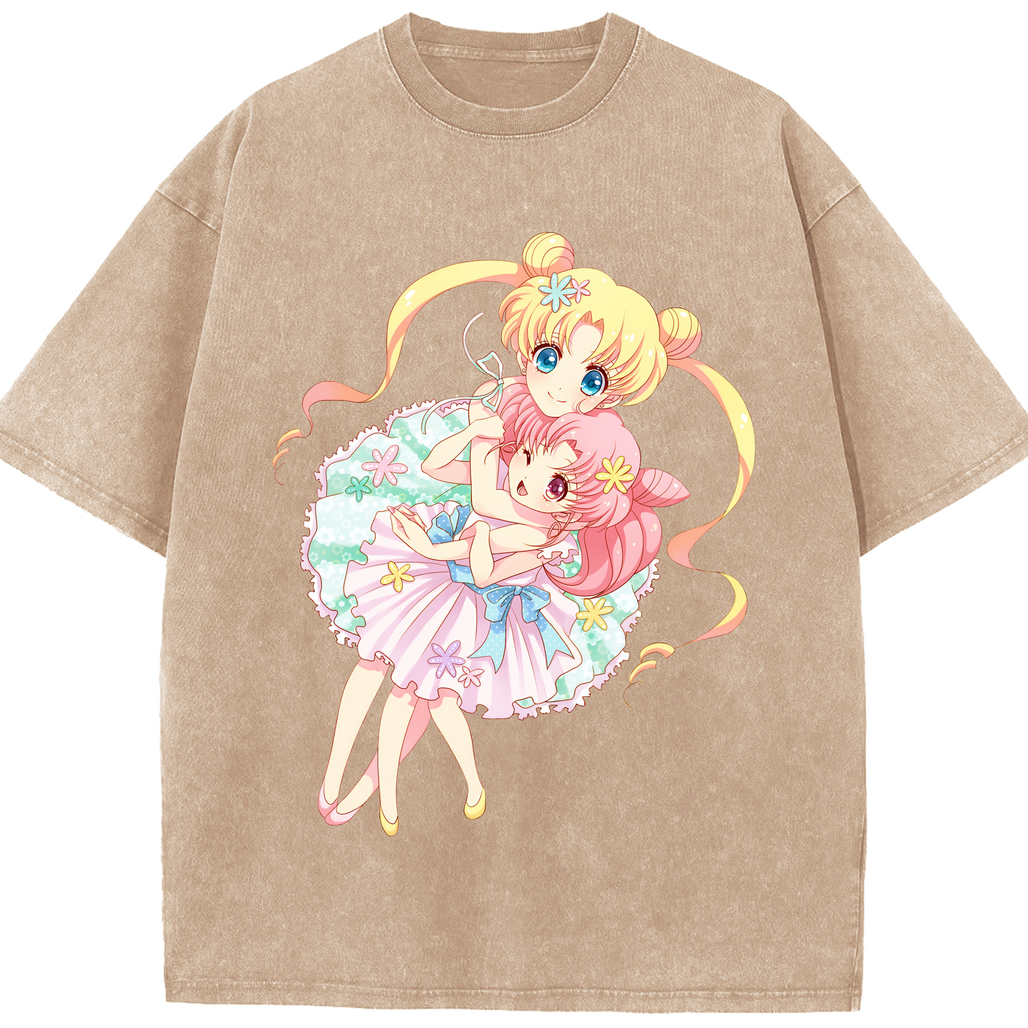 （画像用） 美少女戦士セーラームーン 愛野 美奈子 あいの みなこ Sailor Moon Aino Minako 綿100% ヴィンテージ風 半袖Tシャツ（フロントプリント）