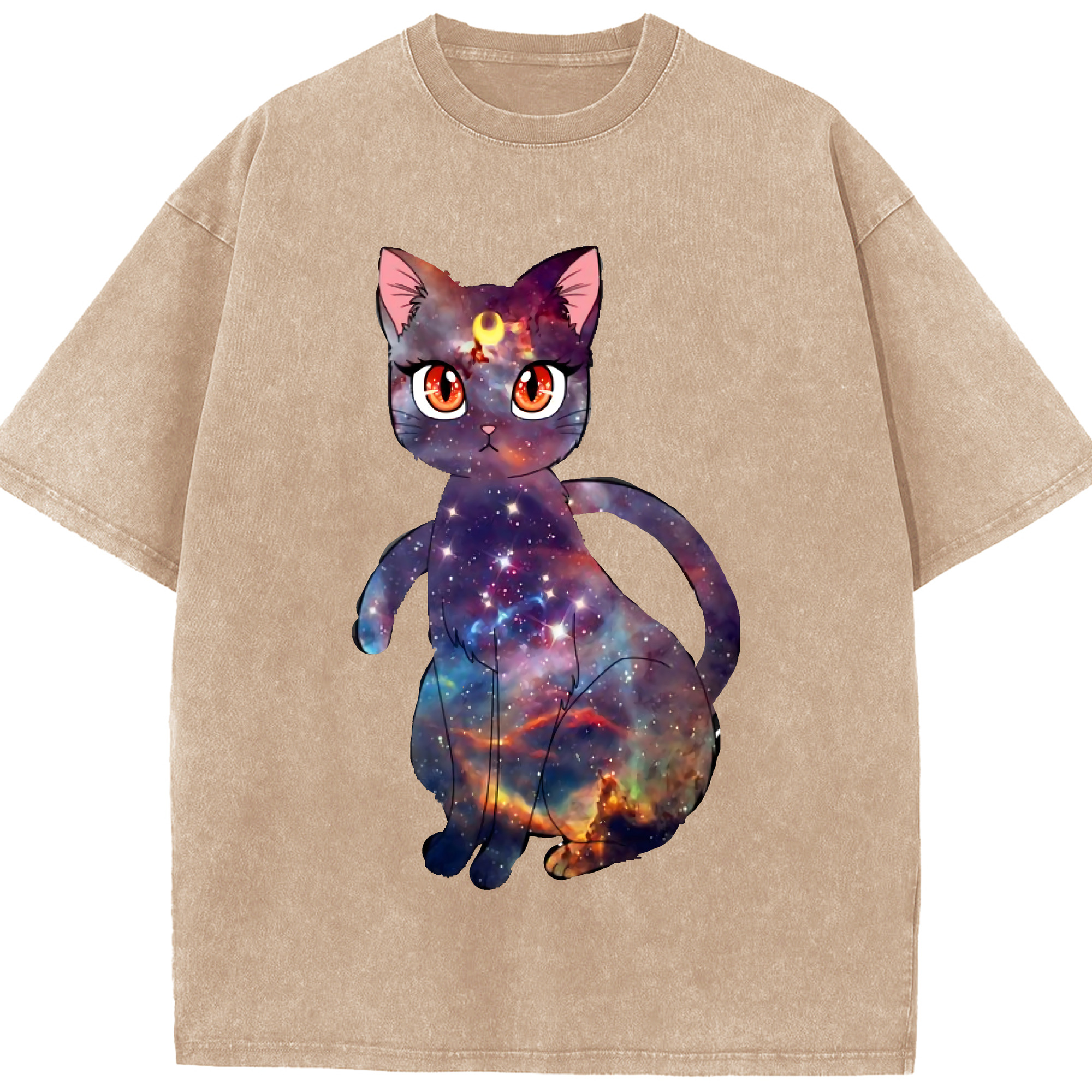 （画像用） 美少女戦士セーラームーン Sailor Moon 綿100% ヴィンテージ風 半袖Tシャツ（フロントプリント）