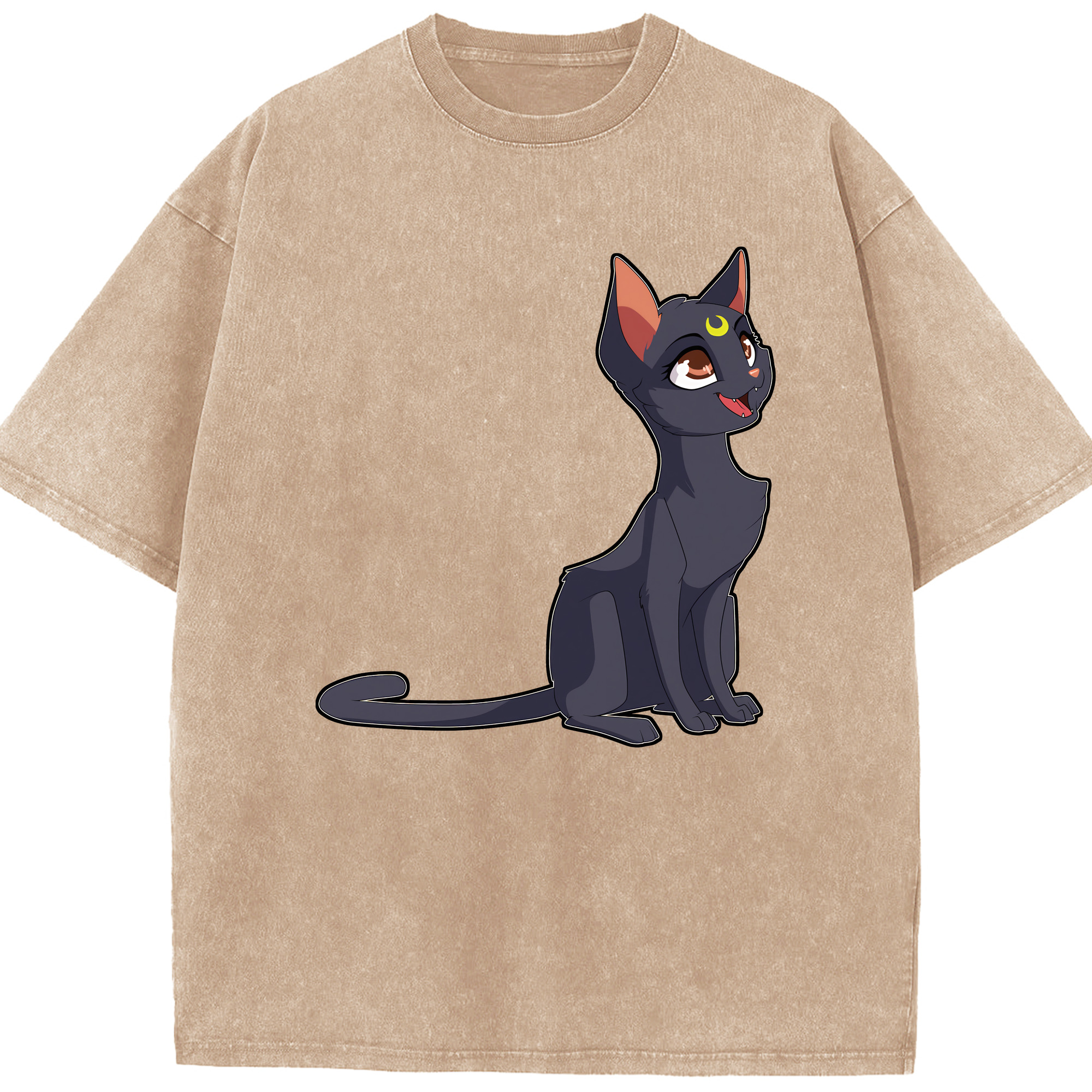 （画像用） 美少女戦士セーラームーン Sailor Moon 綿100% ヴィンテージ風 半袖Tシャツ（フロントプリント）