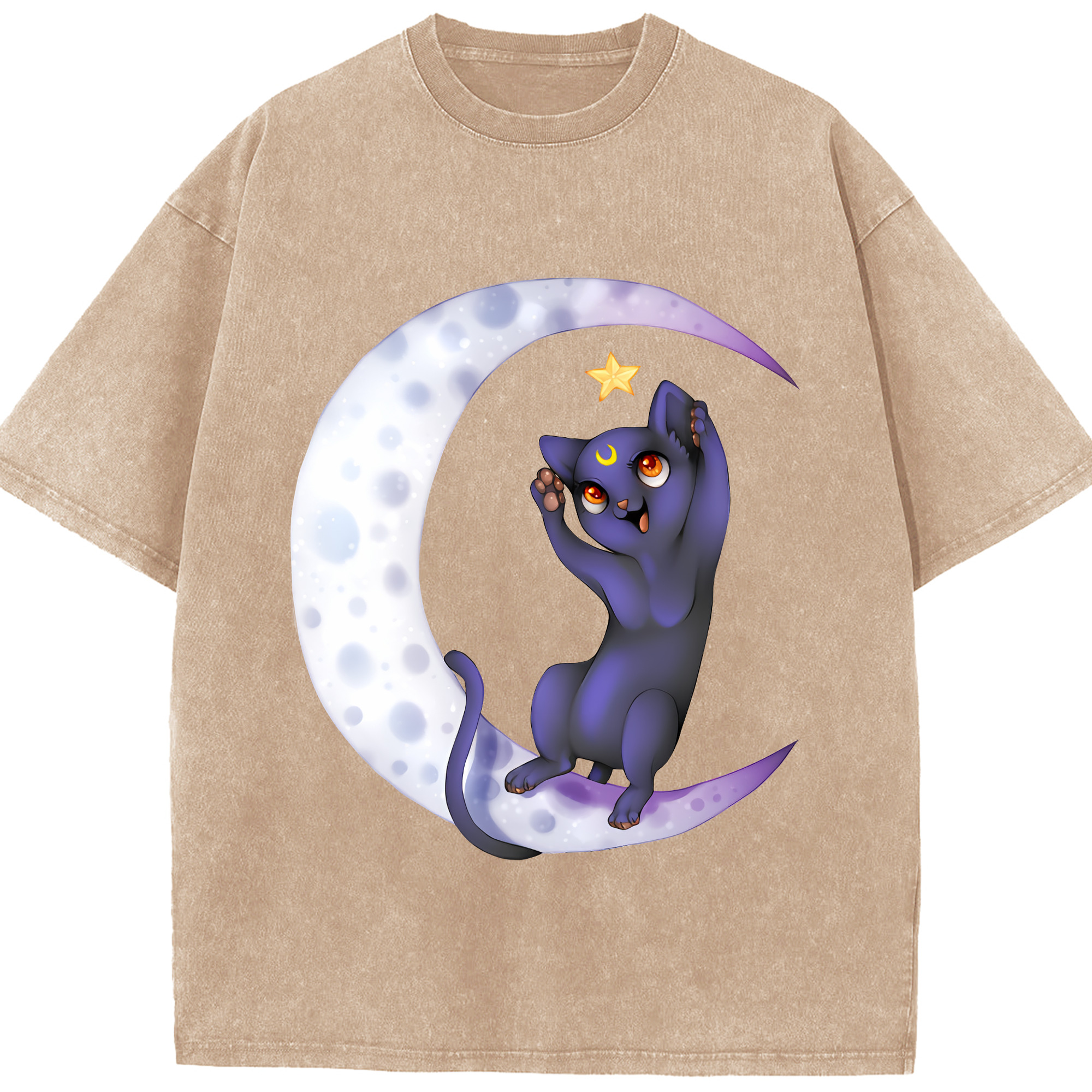 （画像用） 美少女戦士セーラームーン Sailor Moon 綿100% ヴィンテージ風 半袖Tシャツ（フロントプリント）