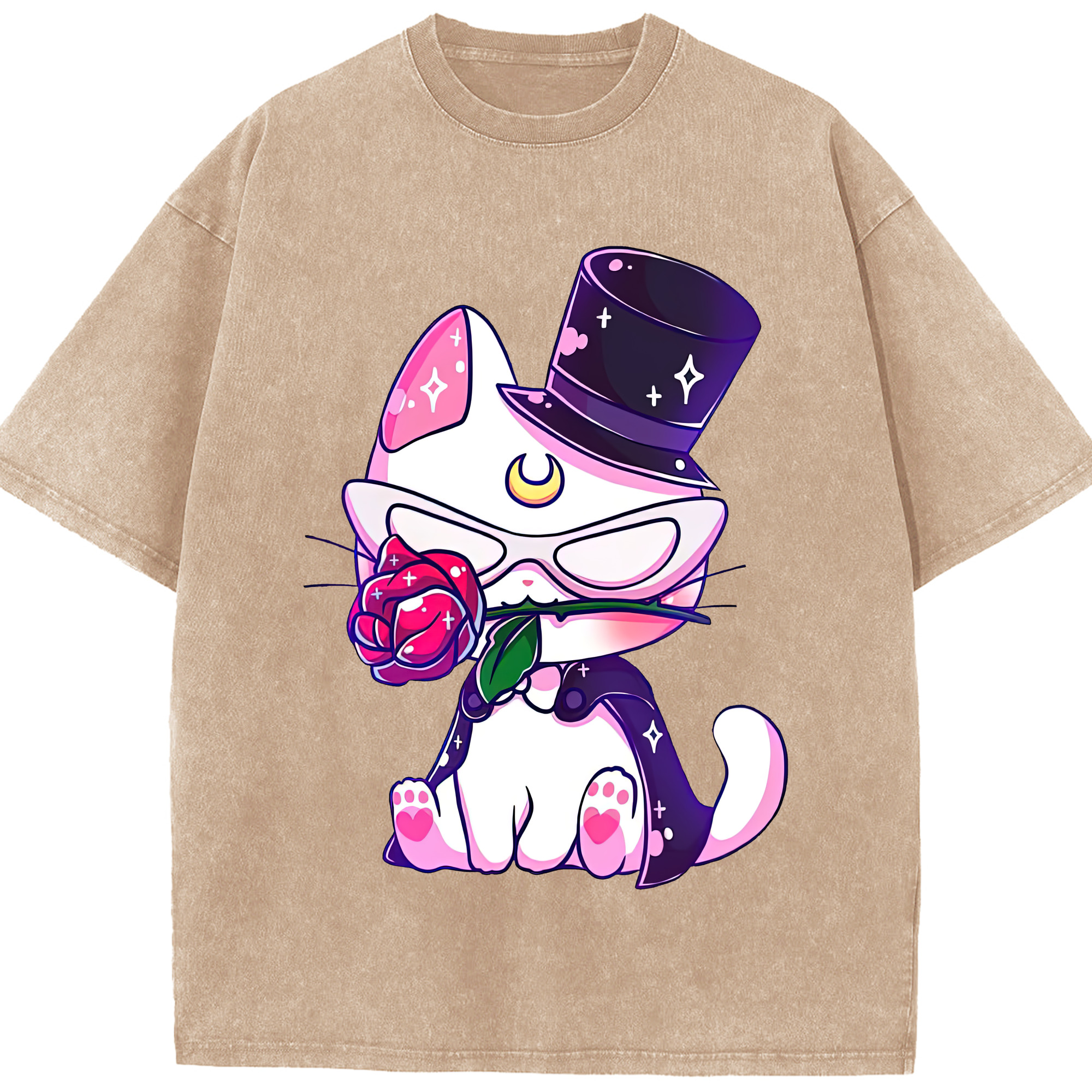 （画像用） 美少女戦士セーラームーン Sailor Moon 綿100% ヴィンテージ風 半袖Tシャツ（フロントプリント）