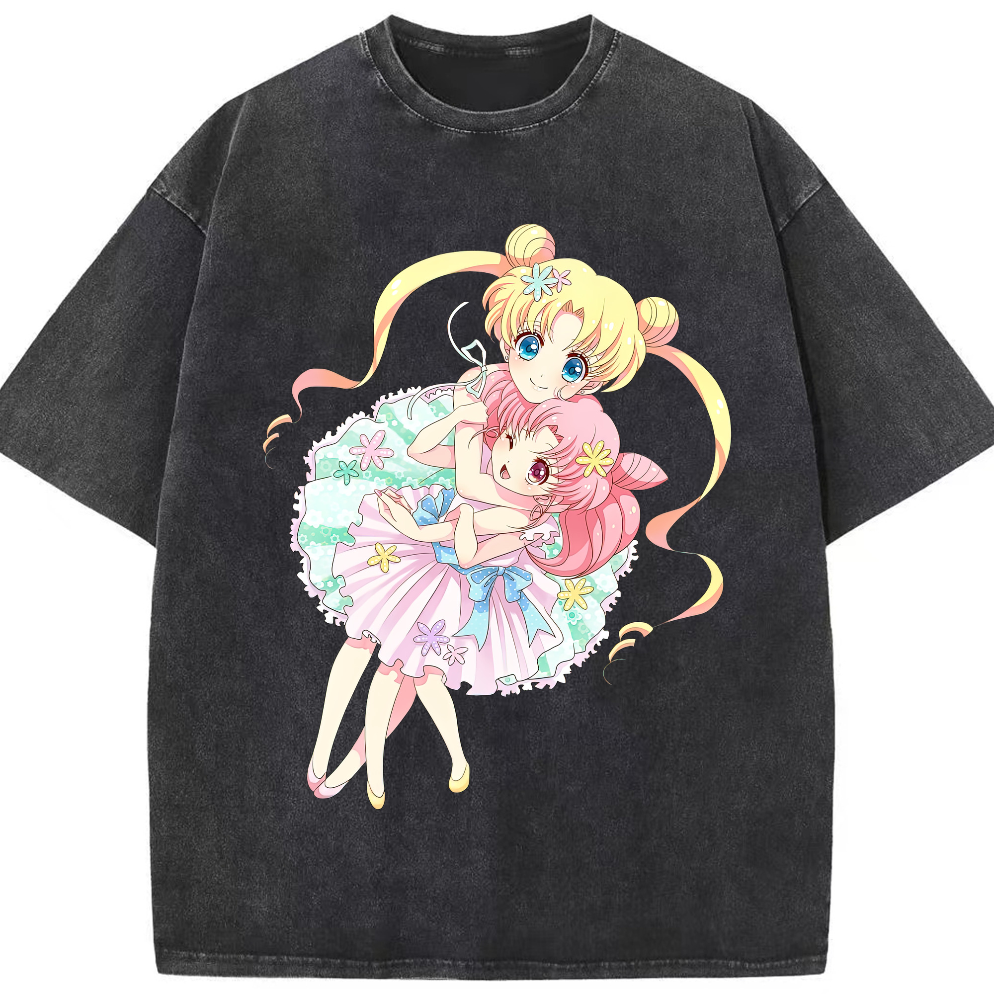 （画像用） 美少女戦士セーラームーン 愛野 美奈子 あいの みなこ Sailor Moon Aino Minako 綿100% ヴィンテージ風 半袖Tシャツ（フロントプリント）