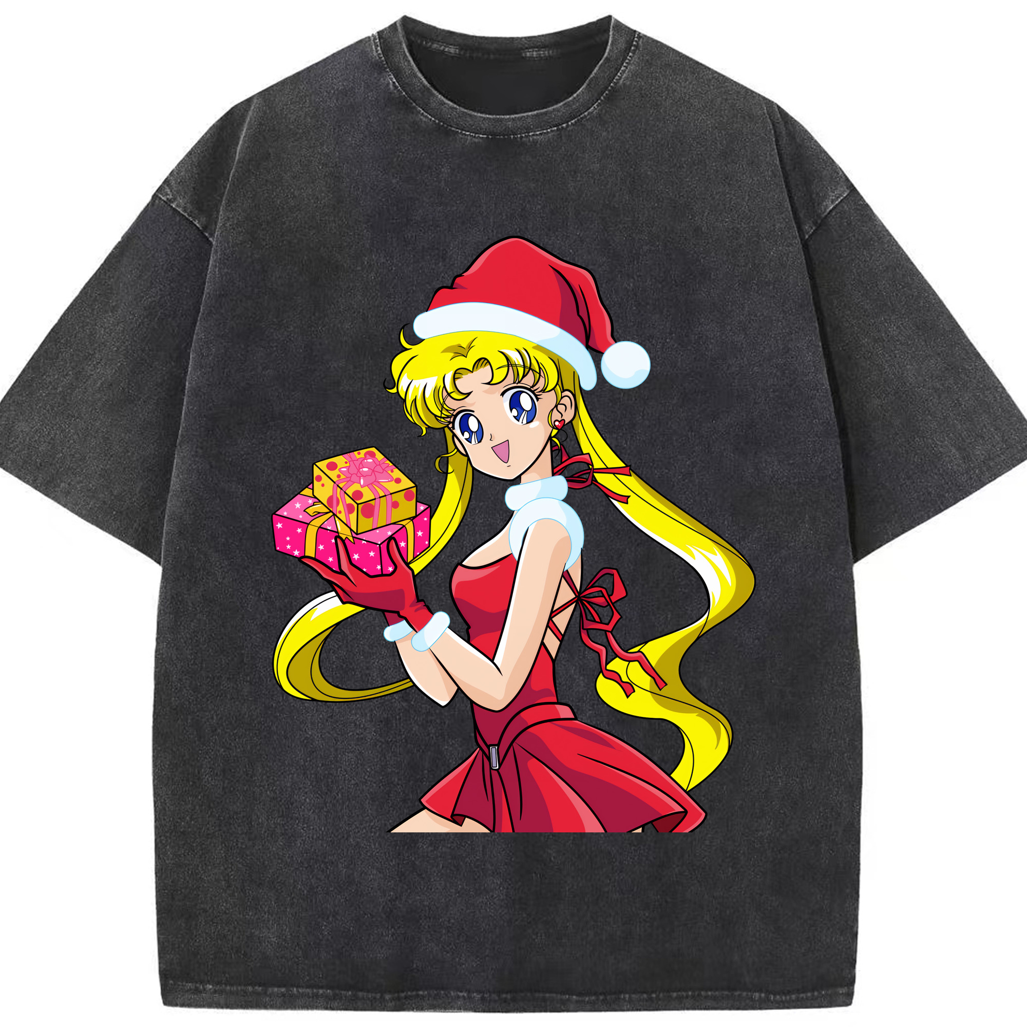 （画像用） 美少女戦士セーラームーン 月野 うさぎ つきの うさぎ Sailor Moon Tsukino Usagi 綿100% ヴィンテージ風 半袖Tシャツ（フロントプリント）