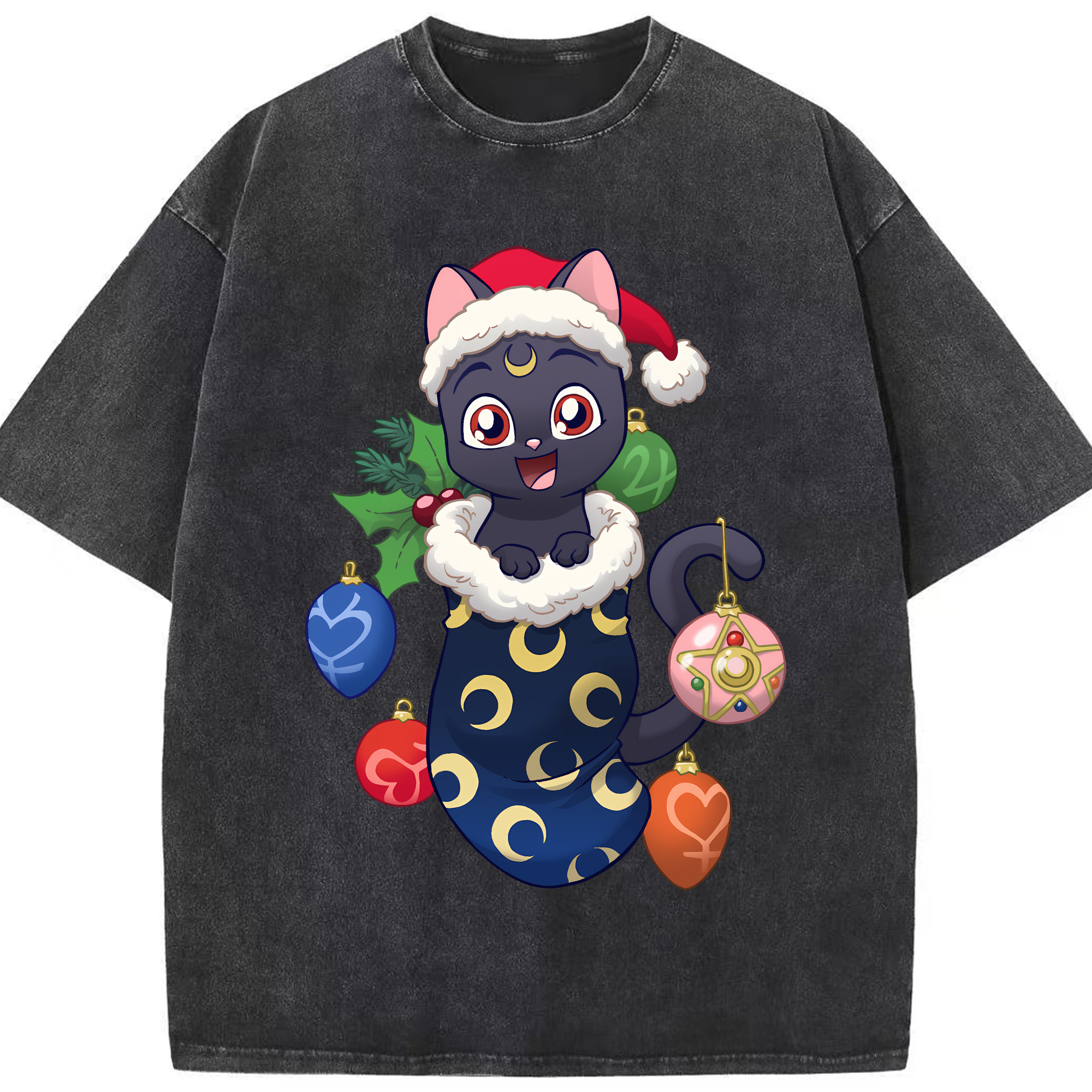 （画像用） 美少女戦士セーラームーン Sailor Moon 綿100% ヴィンテージ風 半袖Tシャツ（フロントプリント）