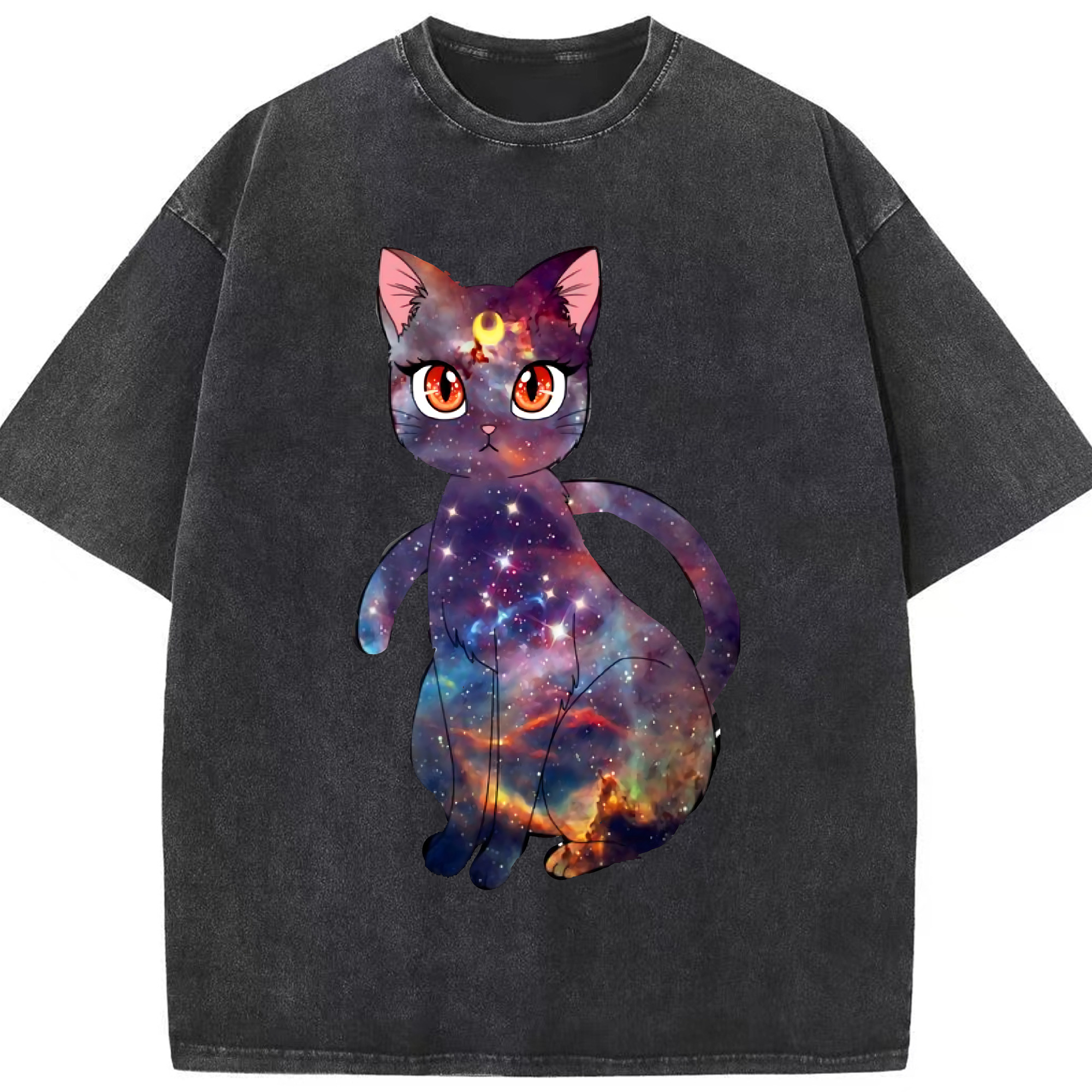 （画像用） 美少女戦士セーラームーン Sailor Moon 綿100% ヴィンテージ風 半袖Tシャツ（フロントプリント）