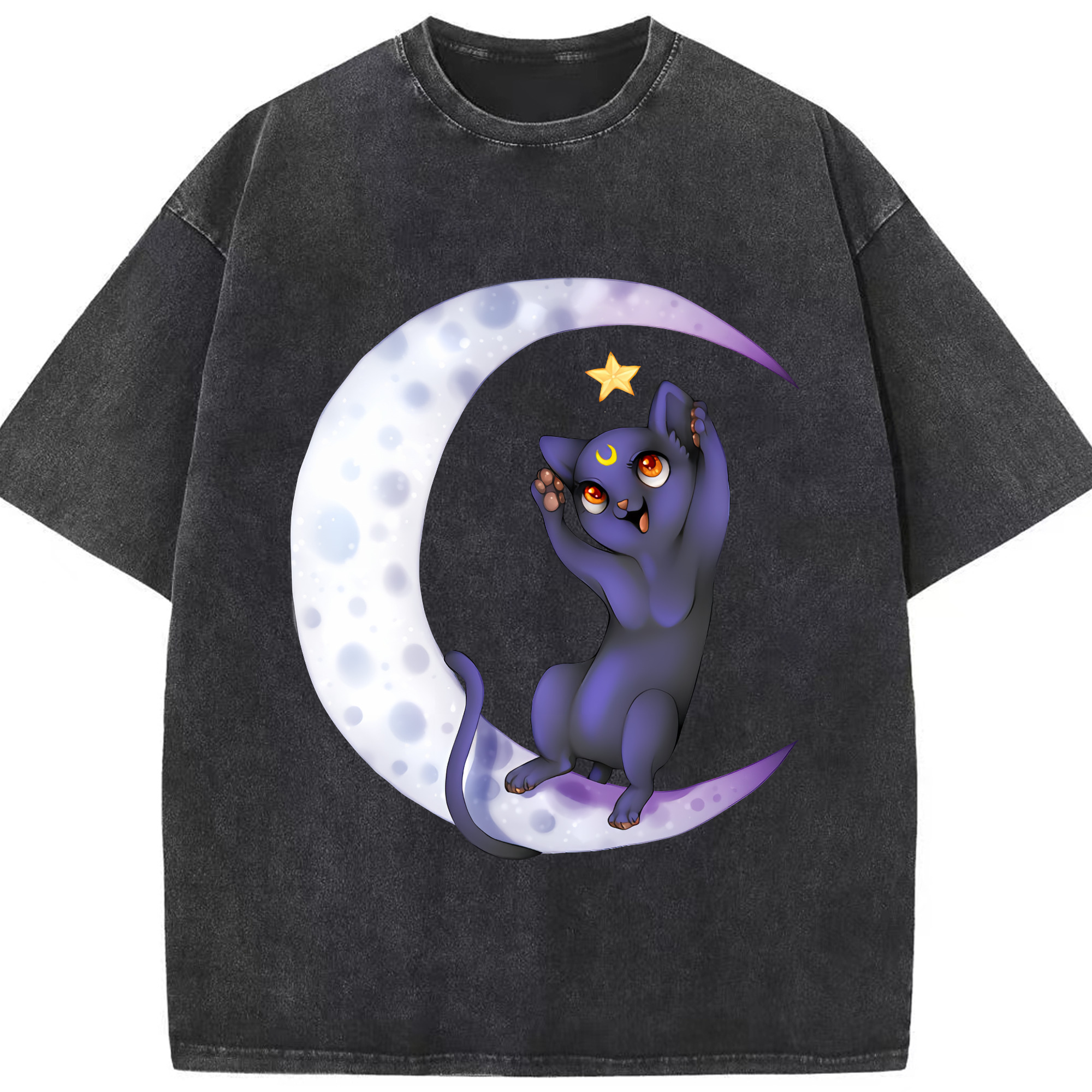 （画像用） 美少女戦士セーラームーン Sailor Moon 綿100% ヴィンテージ風 半袖Tシャツ（フロントプリント）