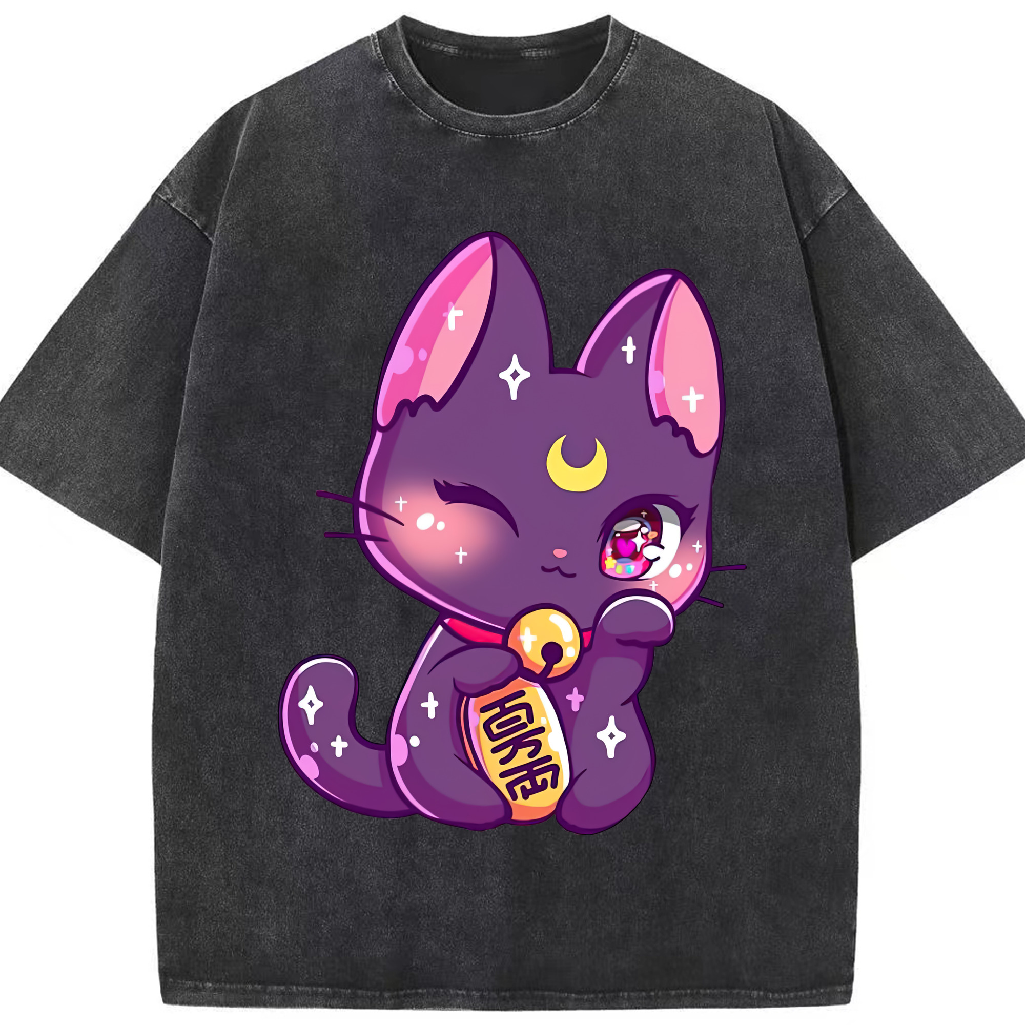 （画像用） 美少女戦士セーラームーン Sailor Moon 綿100% ヴィンテージ風 半袖Tシャツ（フロントプリント）