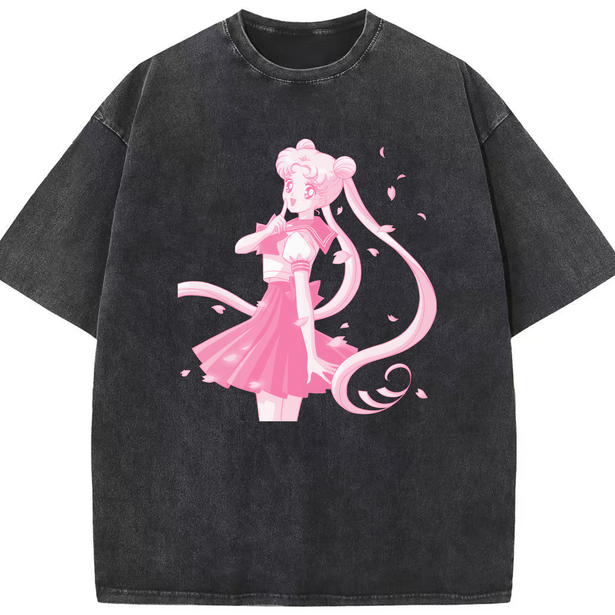 （画像用） 美少女戦士セーラームーン 愛野 美奈子 あいの みなこ Sailor Moon Aino Minako 綿100% ヴィンテージ風 半袖Tシャツ（フロントプリント）