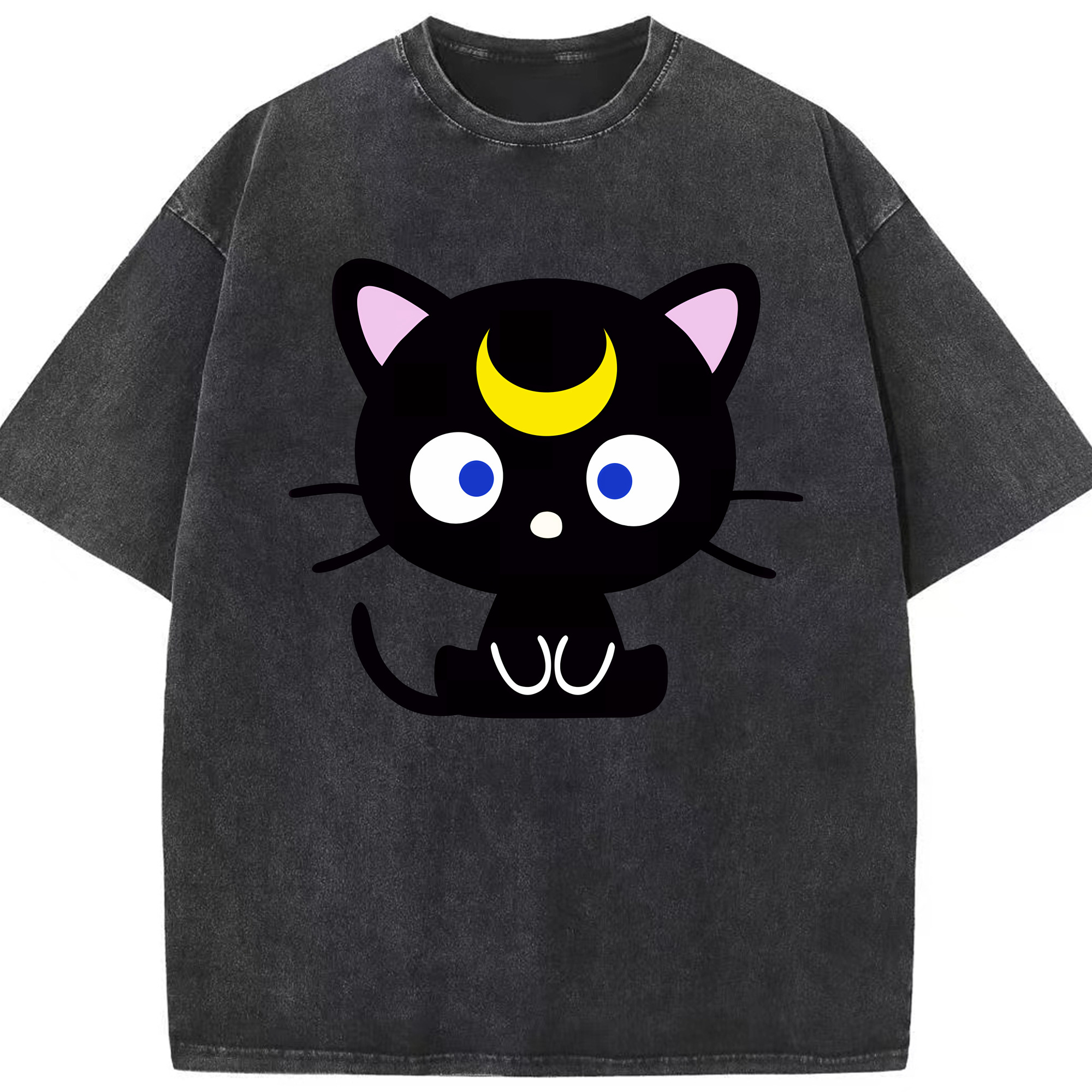 （画像用） 美少女戦士セーラームーン Sailor Moon 綿100% ヴィンテージ風 半袖Tシャツ（フロントプリント）