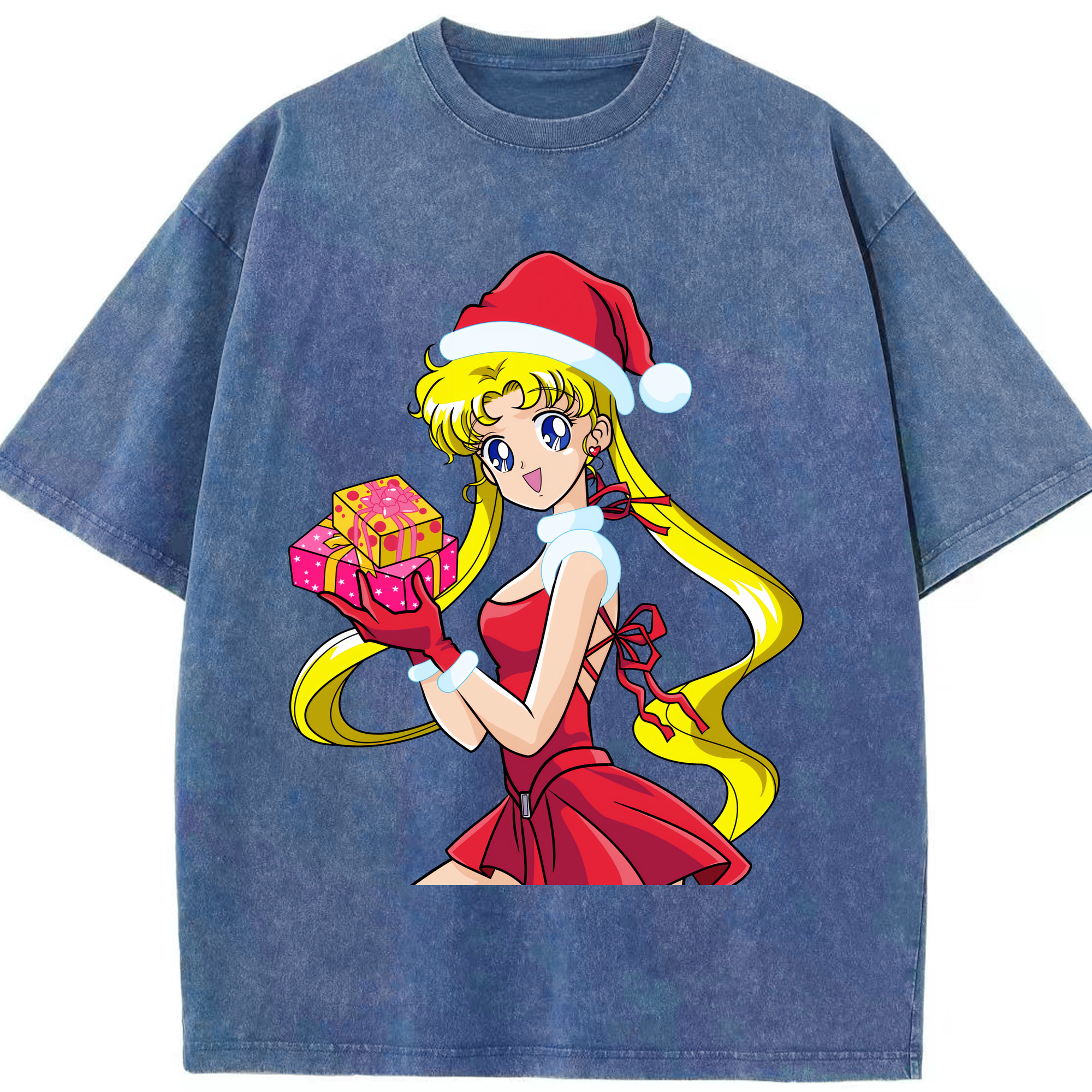 （画像用） 美少女戦士セーラームーン 月野 うさぎ つきの うさぎ Sailor Moon Tsukino Usagi 綿100% ヴィンテージ風 半袖Tシャツ（フロントプリント）