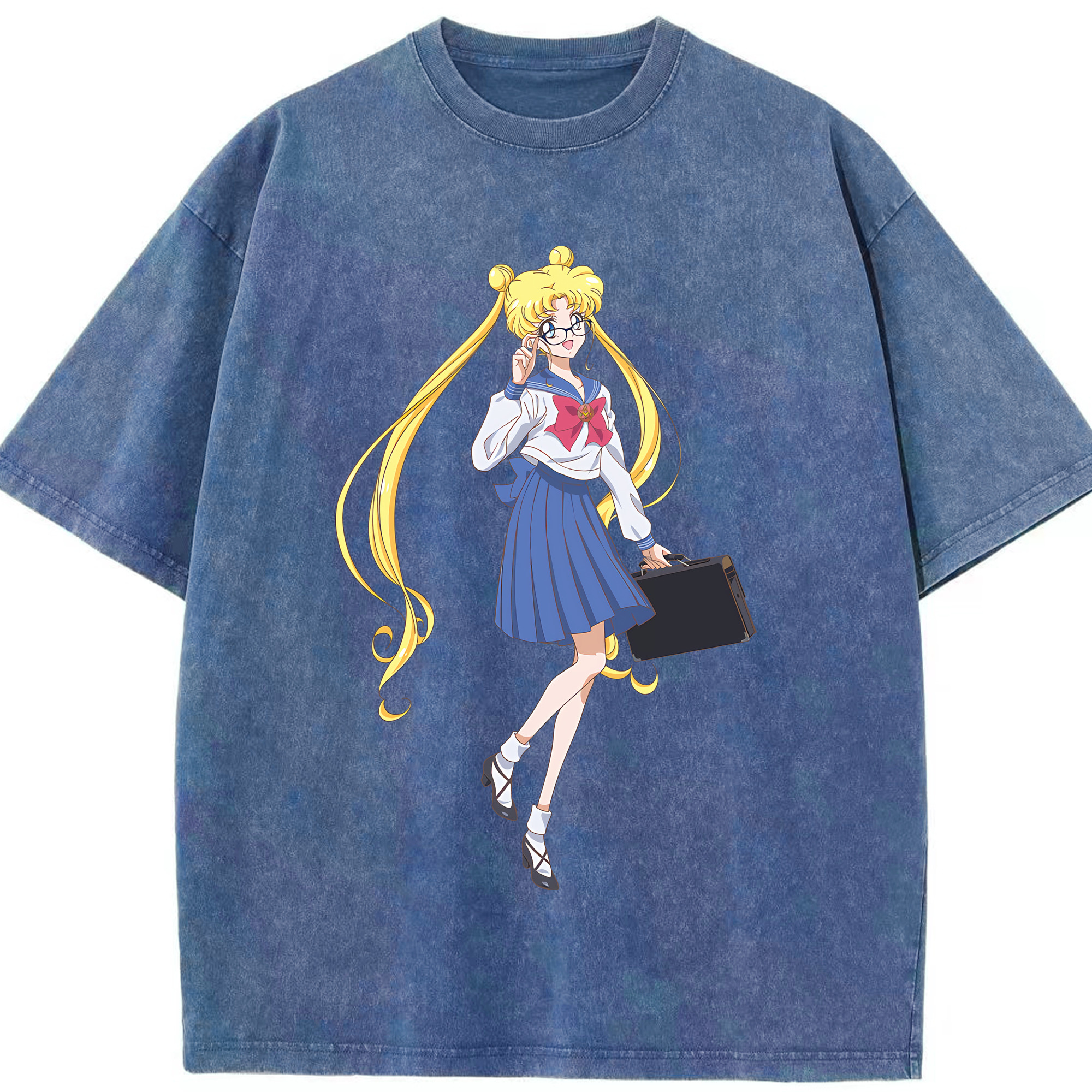 （画像用） 美少女戦士セーラームーン 愛野 美奈子 あいの みなこ Sailor Moon Aino Minako 綿100% ヴィンテージ風 半袖Tシャツ（フロントプリント）