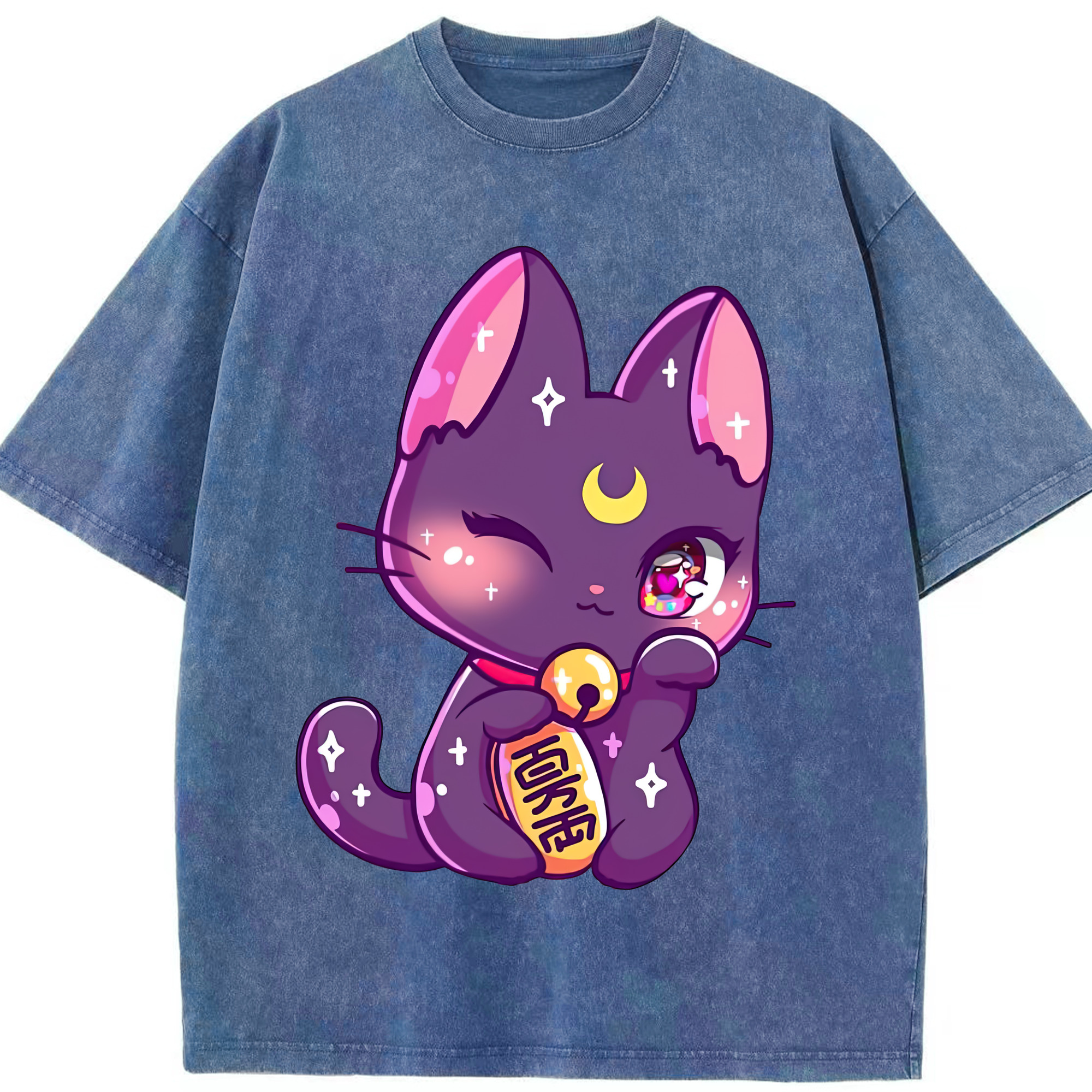 （画像用） 美少女戦士セーラームーン Sailor Moon 綿100% ヴィンテージ風 半袖Tシャツ（フロントプリント）