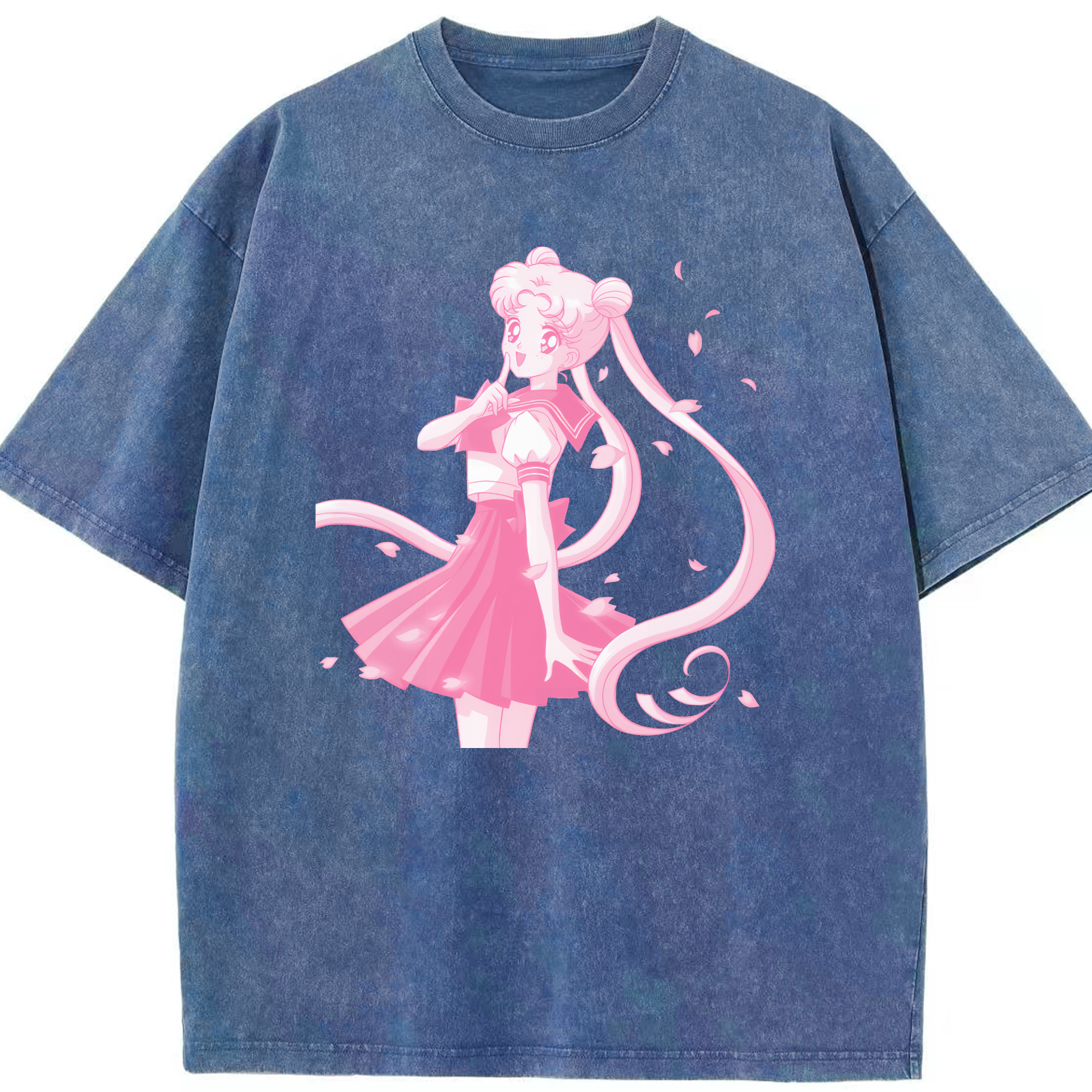 （画像用） 美少女戦士セーラームーン 愛野 美奈子 あいの みなこ Sailor Moon Aino Minako 綿100% ヴィンテージ風 半袖Tシャツ（フロントプリント）