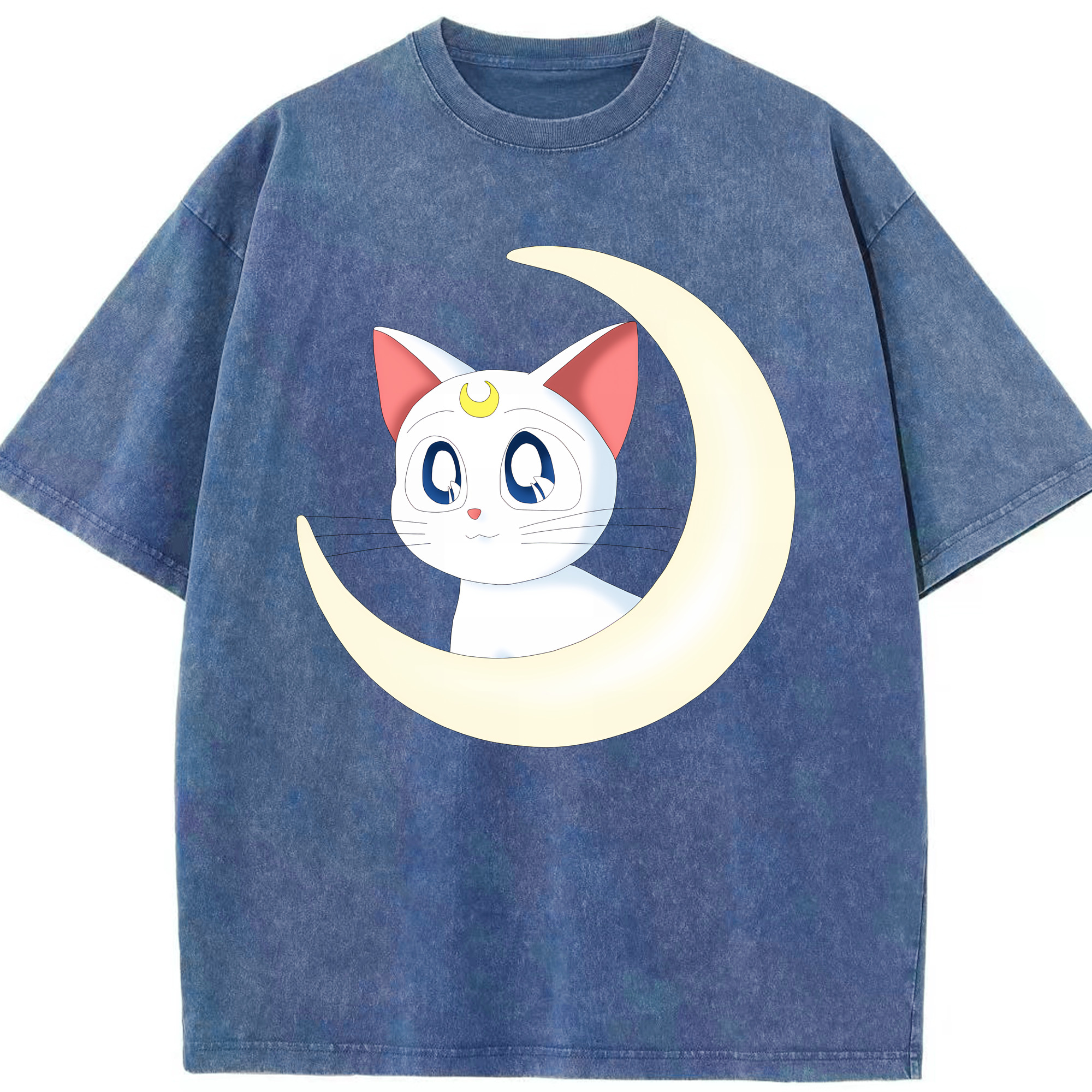 （画像用） 美少女戦士セーラームーン Sailor Moon 綿100% ヴィンテージ風 半袖Tシャツ（フロントプリント）