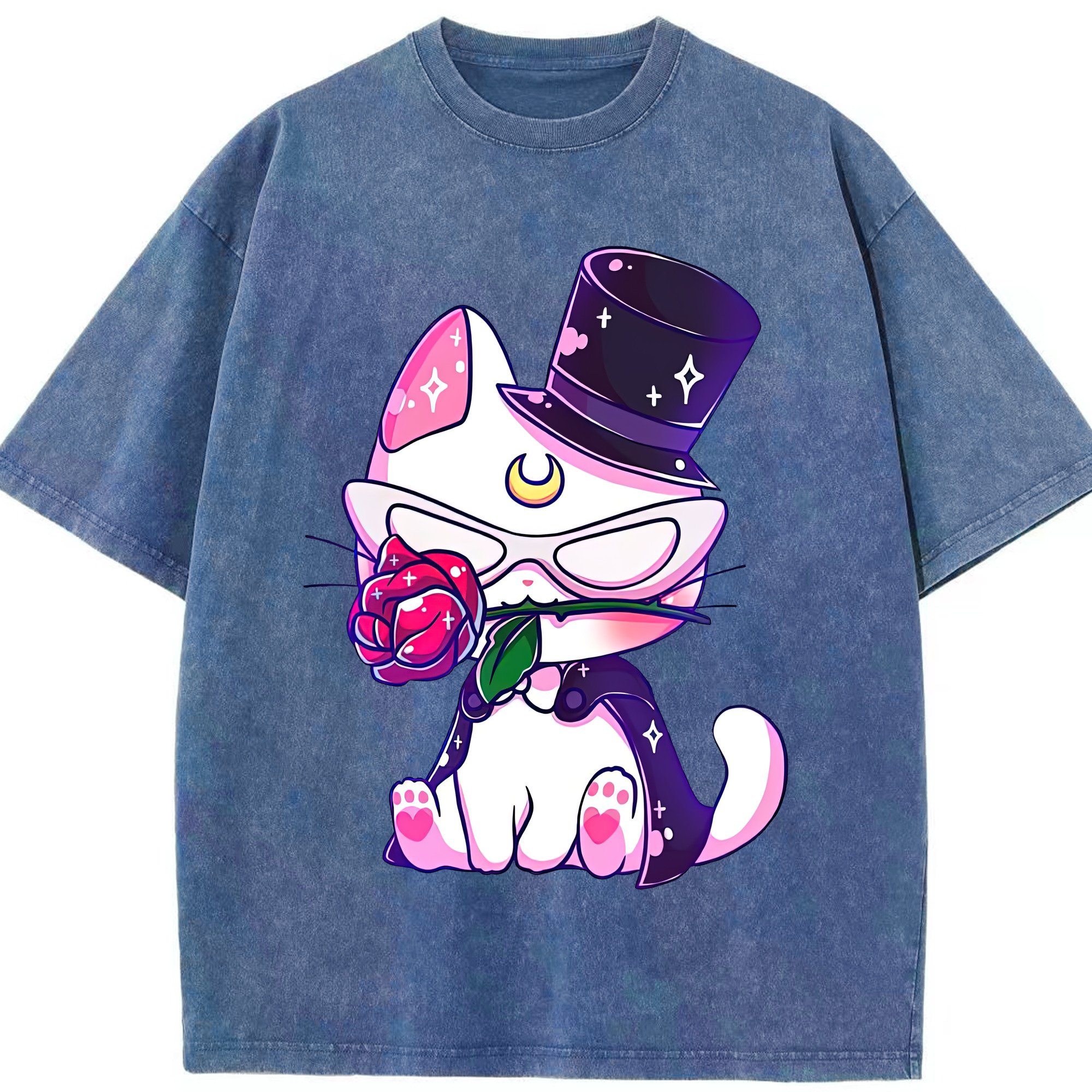 （画像用） 美少女戦士セーラームーン Sailor Moon 綿100% ヴィンテージ風 半袖Tシャツ（フロントプリント）