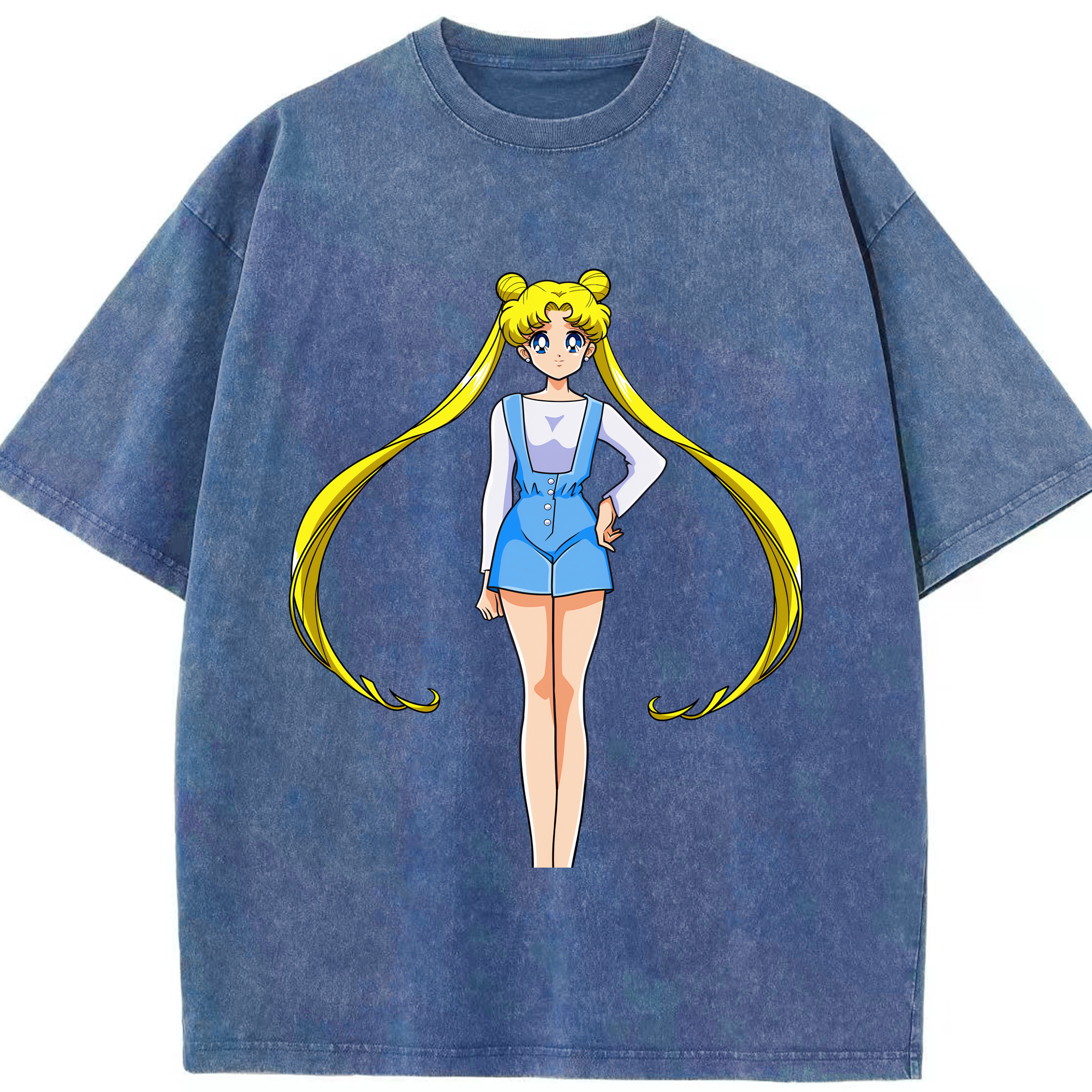 （画像用） 美少女戦士セーラームーン 愛野 美奈子 あいの みなこ Sailor Moon Aino Minako 綿100% ヴィンテージ風 半袖Tシャツ（フロントプリント）
