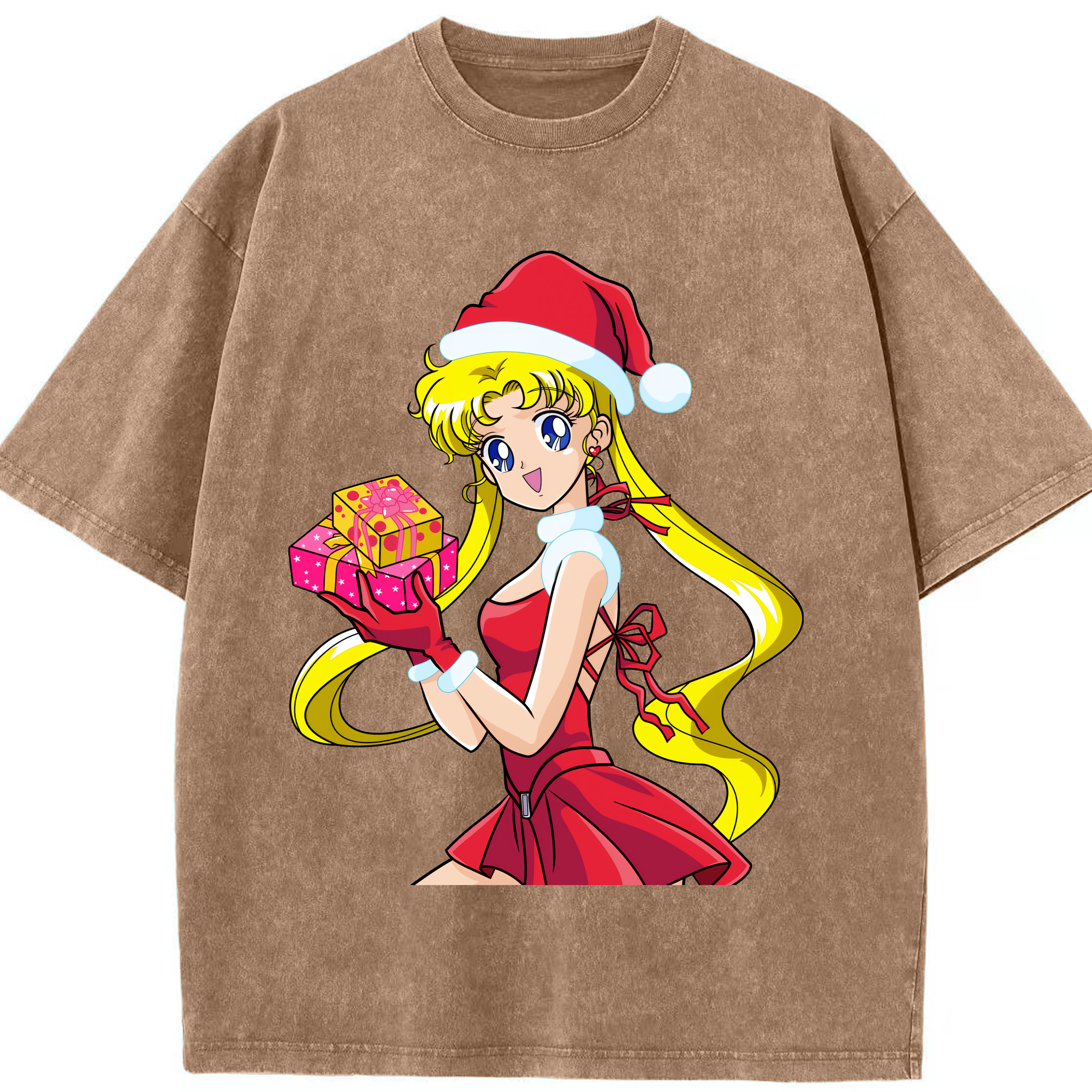 （画像用） 美少女戦士セーラームーン 月野 うさぎ つきの うさぎ Sailor Moon Tsukino Usagi 綿100% ヴィンテージ風 半袖Tシャツ（フロントプリント）
