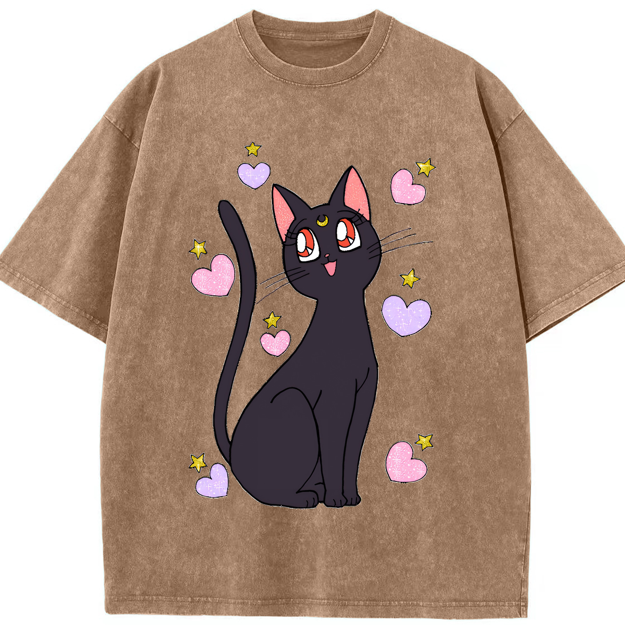 （画像用） 美少女戦士セーラームーン Sailor Moon 綿100% ヴィンテージ風 半袖Tシャツ（フロントプリント）