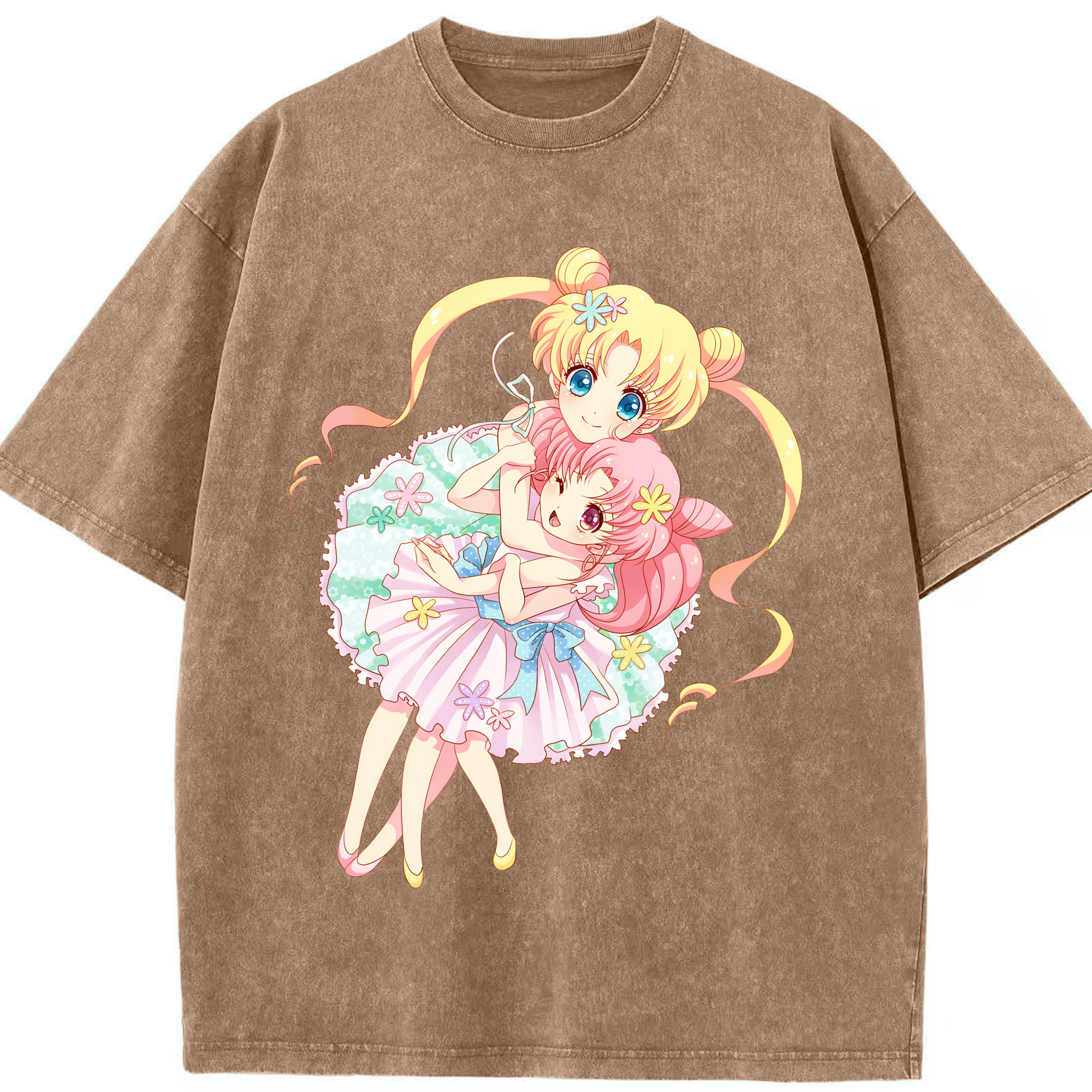 （画像用） 美少女戦士セーラームーン 愛野 美奈子 あいの みなこ Sailor Moon Aino Minako 綿100% ヴィンテージ風 半袖Tシャツ（フロントプリント）
