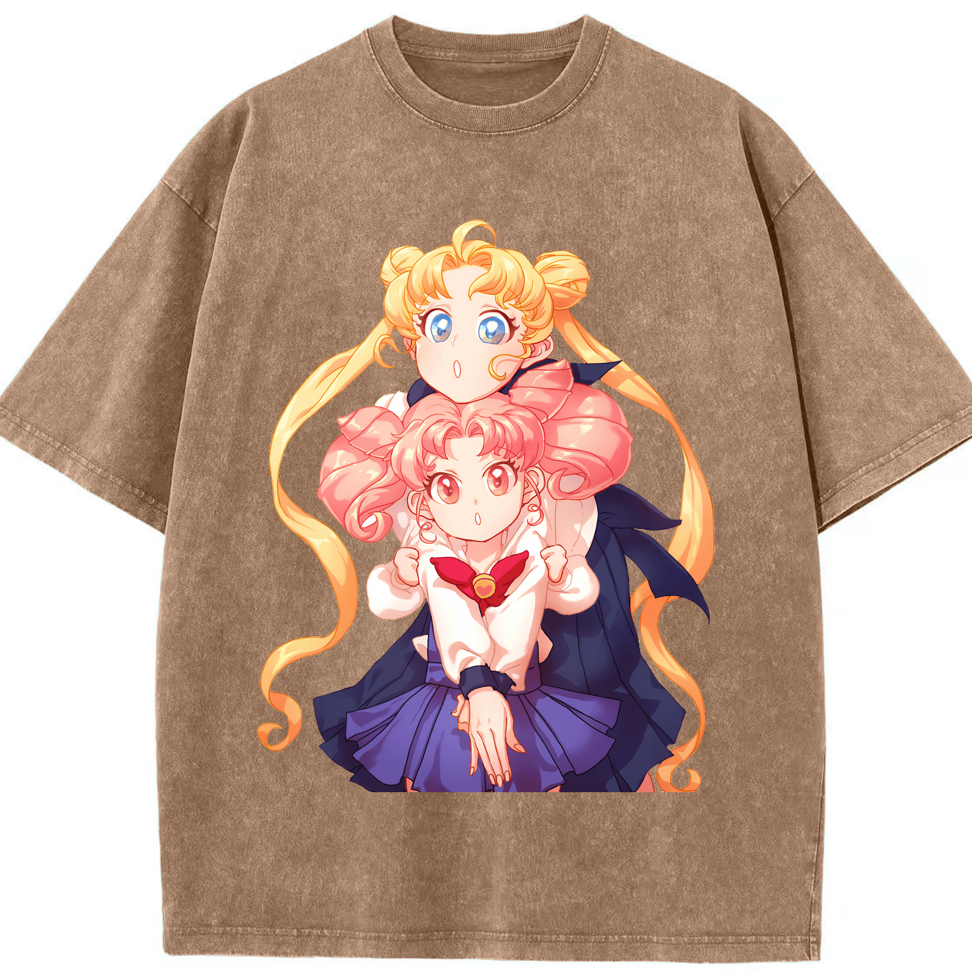 （画像用） 美少女戦士セーラームーン 愛野 美奈子 あいの みなこ Sailor Moon Aino Minako 綿100% ヴィンテージ風 半袖Tシャツ（フロントプリント）