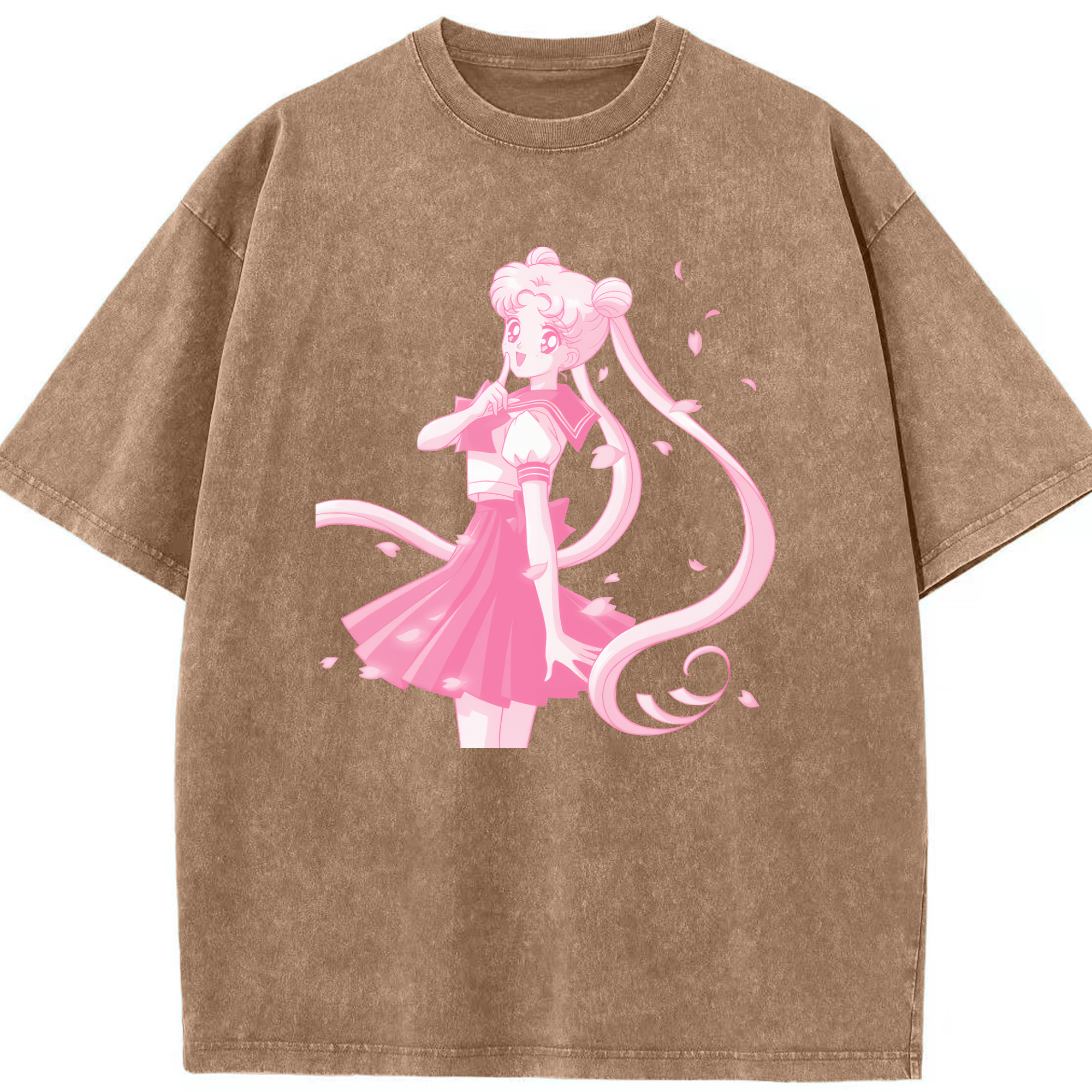 （画像用） 美少女戦士セーラームーン 愛野 美奈子 あいの みなこ Sailor Moon Aino Minako 綿100% ヴィンテージ風 半袖Tシャツ（フロントプリント）