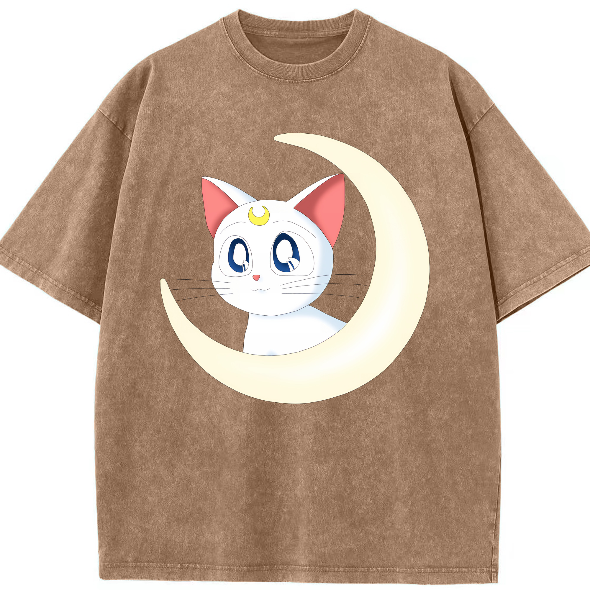 （画像用） 美少女戦士セーラームーン Sailor Moon 綿100% ヴィンテージ風 半袖Tシャツ（フロントプリント）