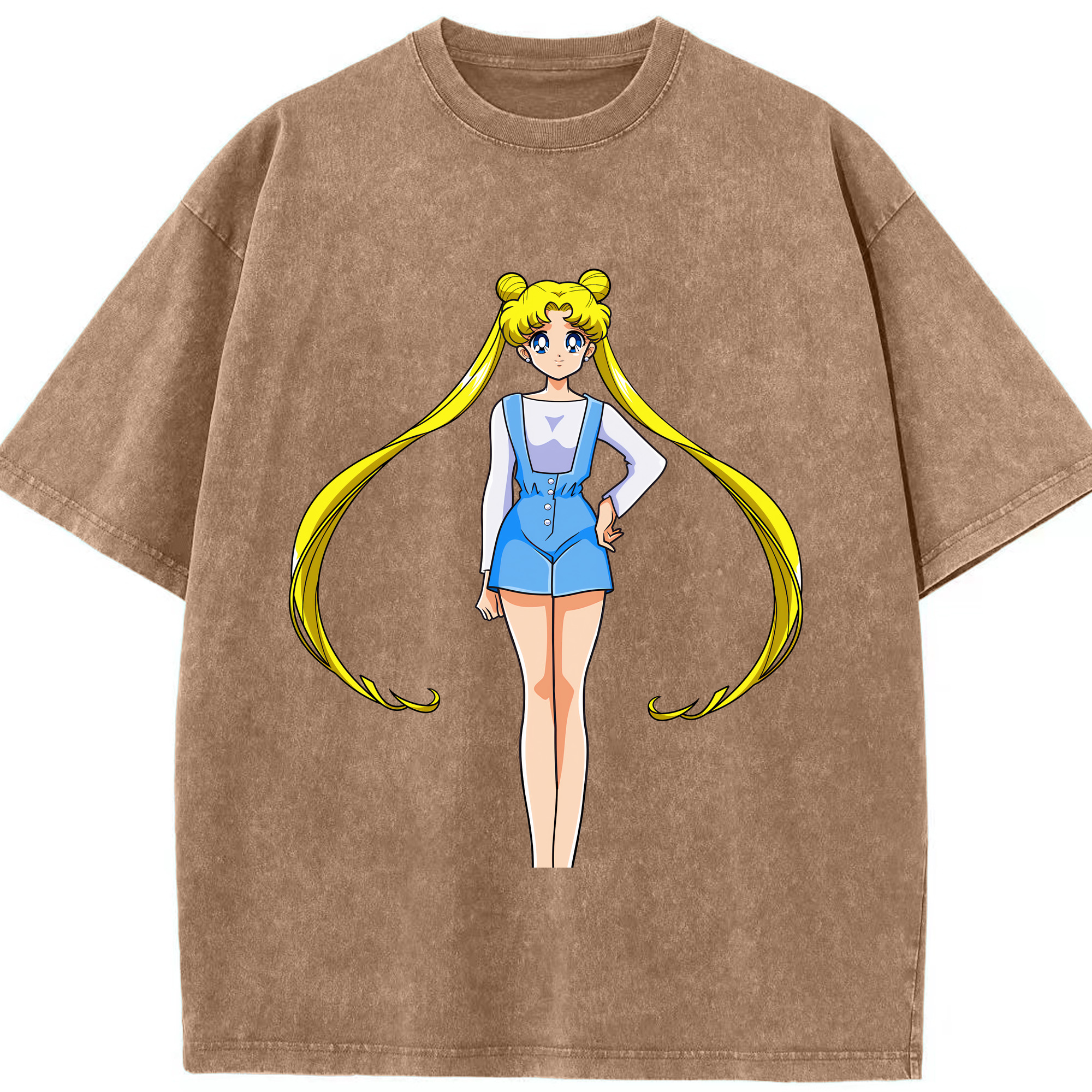 （画像用） 美少女戦士セーラームーン 愛野 美奈子 あいの みなこ Sailor Moon Aino Minako 綿100% ヴィンテージ風 半袖Tシャツ（フロントプリント）