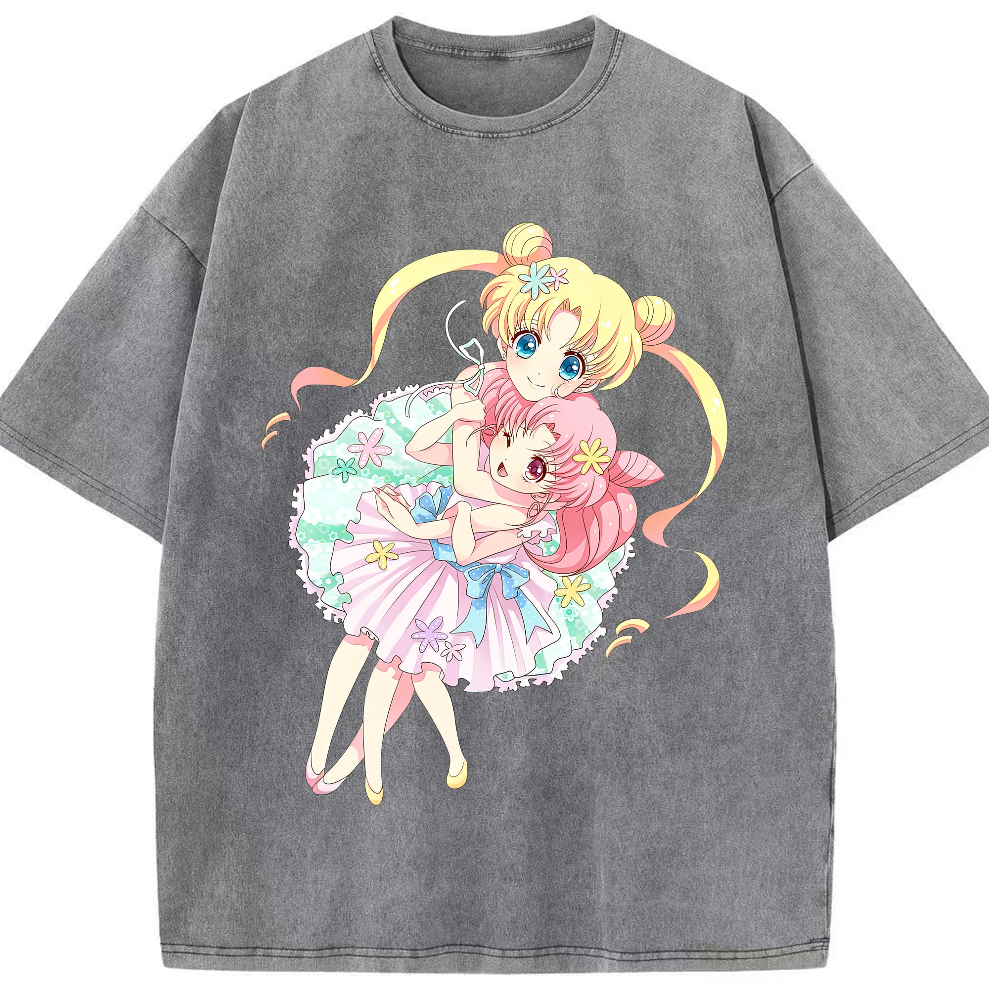 （画像用） 美少女戦士セーラームーン 愛野 美奈子 あいの みなこ Sailor Moon Aino Minako 綿100% ヴィンテージ風 半袖Tシャツ（フロントプリント）