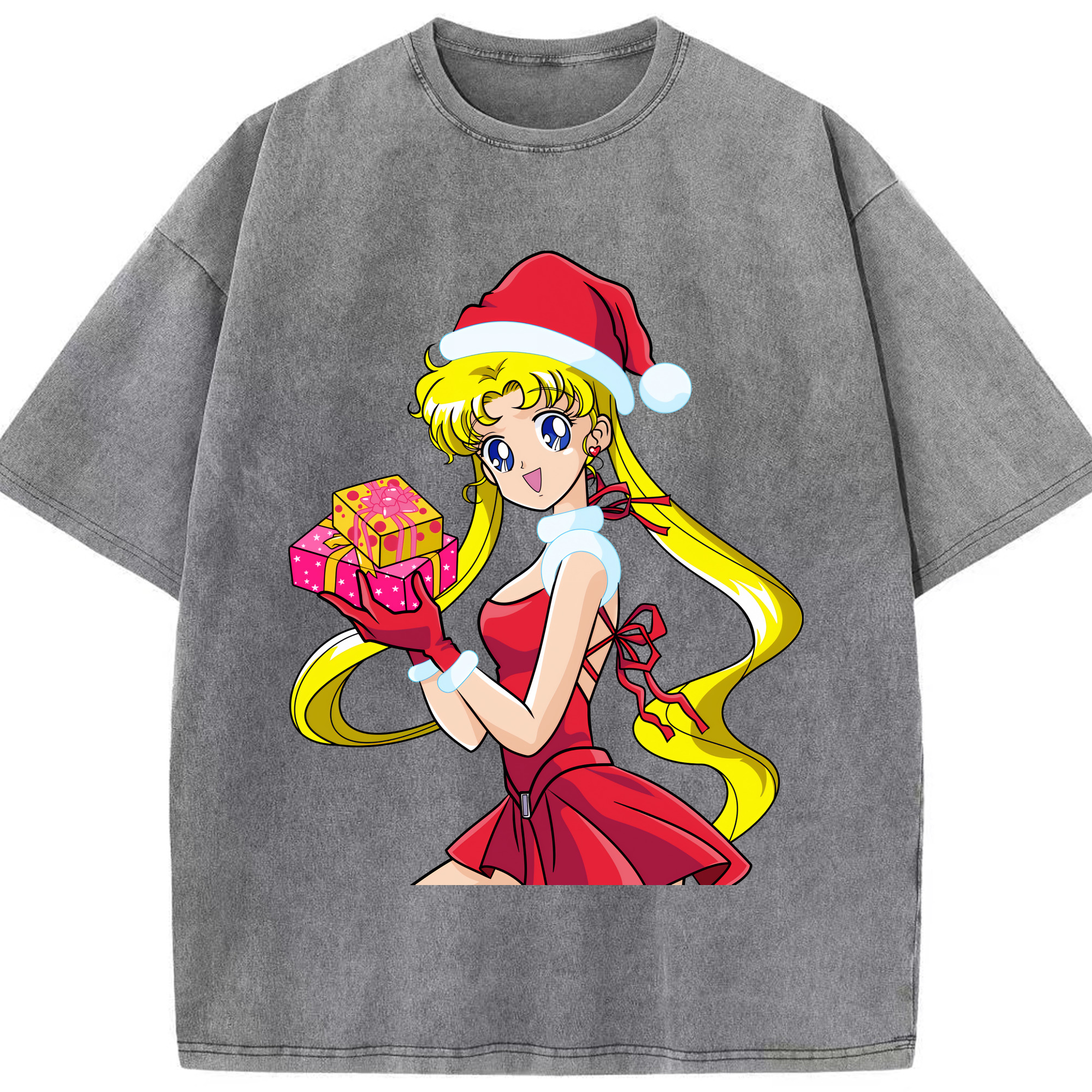 （画像用） 美少女戦士セーラームーン 月野 うさぎ つきの うさぎ Sailor Moon Tsukino Usagi 綿100% ヴィンテージ風 半袖Tシャツ（フロントプリント）