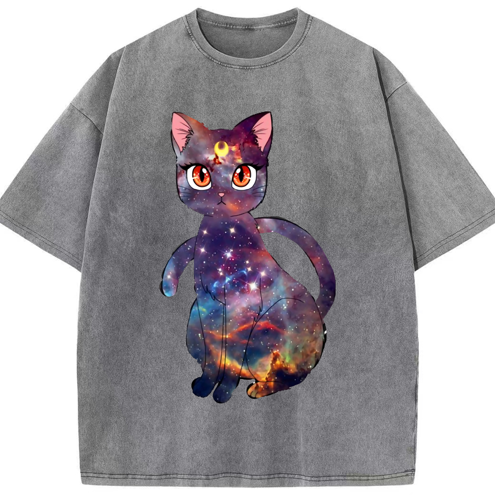 （画像用） 美少女戦士セーラームーン Sailor Moon 綿100% ヴィンテージ風 半袖Tシャツ（フロントプリント）