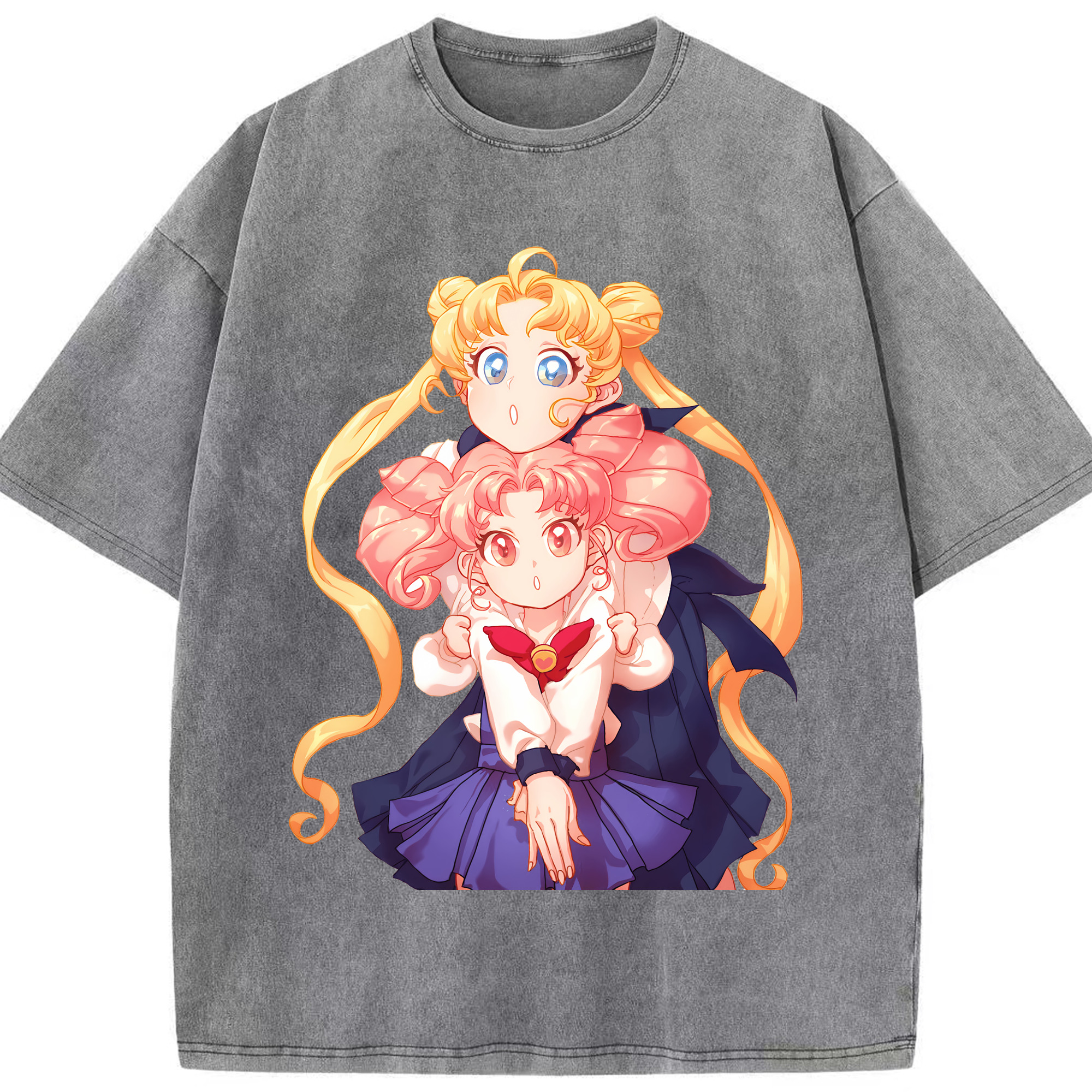 （画像用） 美少女戦士セーラームーン 愛野 美奈子 あいの みなこ Sailor Moon Aino Minako 綿100% ヴィンテージ風 半袖Tシャツ（フロントプリント）