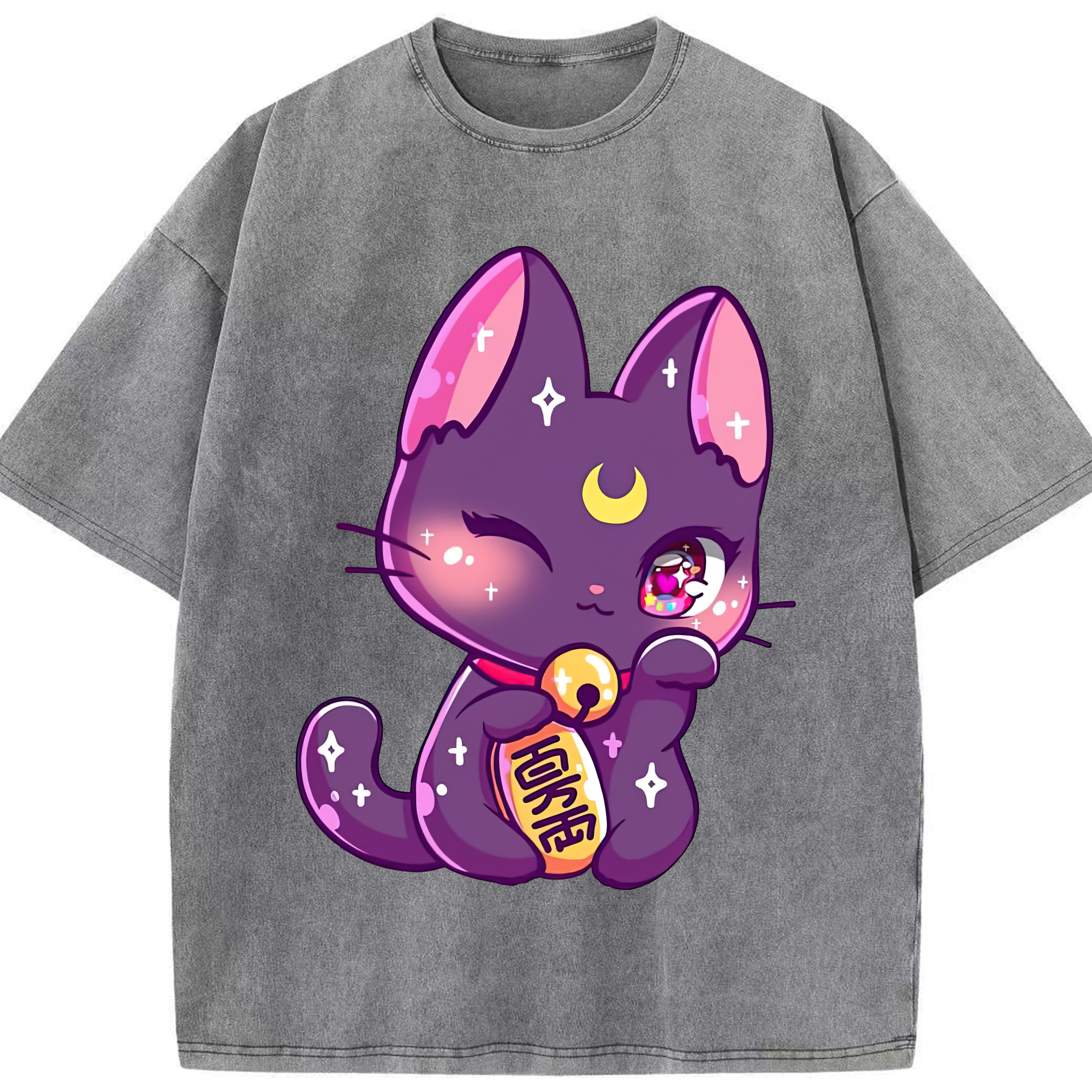 （画像用） 美少女戦士セーラームーン Sailor Moon 綿100% ヴィンテージ風 半袖Tシャツ（フロントプリント）