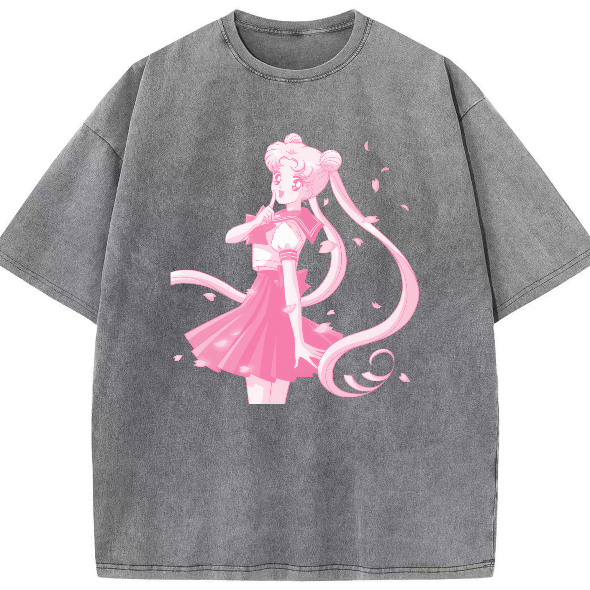 （画像用） 美少女戦士セーラームーン 愛野 美奈子 あいの みなこ Sailor Moon Aino Minako 綿100% ヴィンテージ風 半袖Tシャツ（フロントプリント）