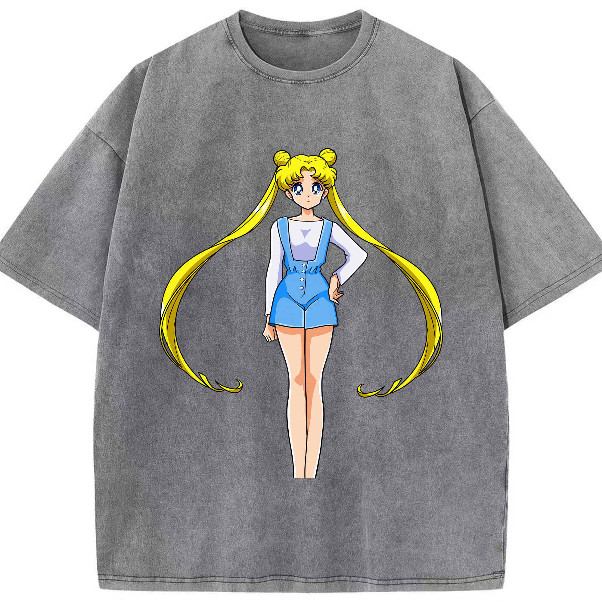 （画像用） 美少女戦士セーラームーン 愛野 美奈子 あいの みなこ Sailor Moon Aino Minako 綿100% ヴィンテージ風 半袖Tシャツ（フロントプリント）