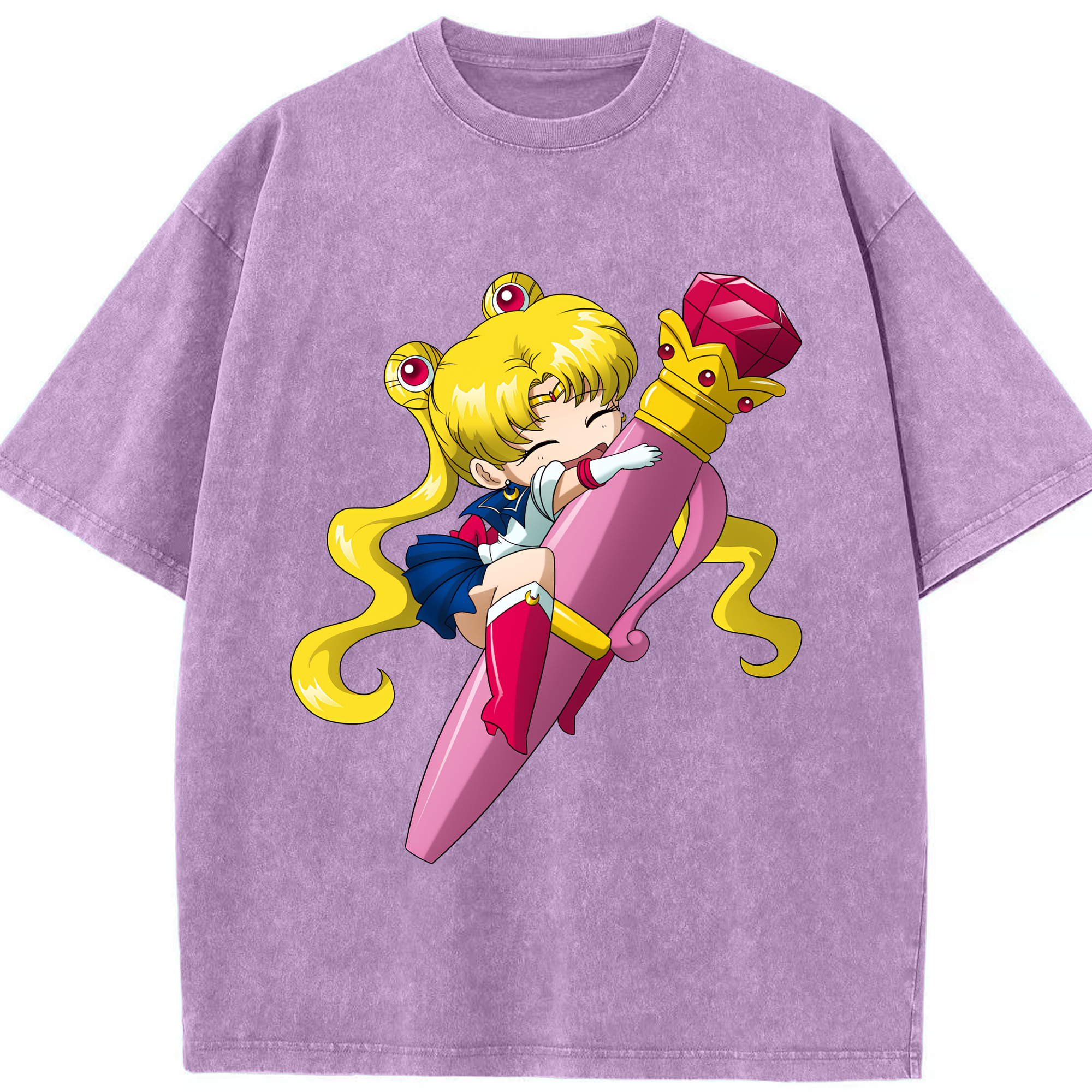 （画像用） 美少女戦士セーラームーン 月野 うさぎ つきの うさぎ Sailor Moon Tsukino Usagi 綿100% ヴィンテージ風 半袖Tシャツ（フロントプリント）
