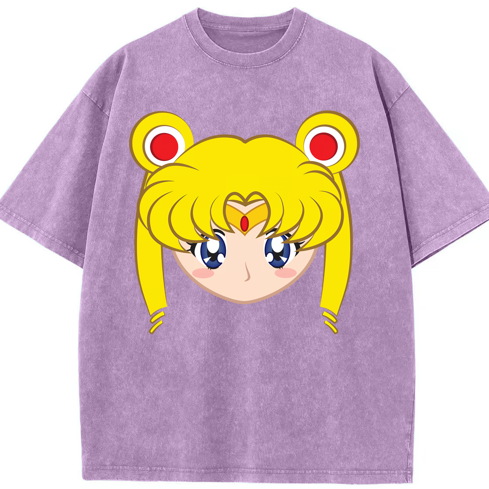 （画像用） 美少女戦士セーラームーン 月野 うさぎ つきの うさぎ Sailor Moon Tsukino Usagi 綿100% ヴィンテージ風 半袖Tシャツ（フロントプリント）