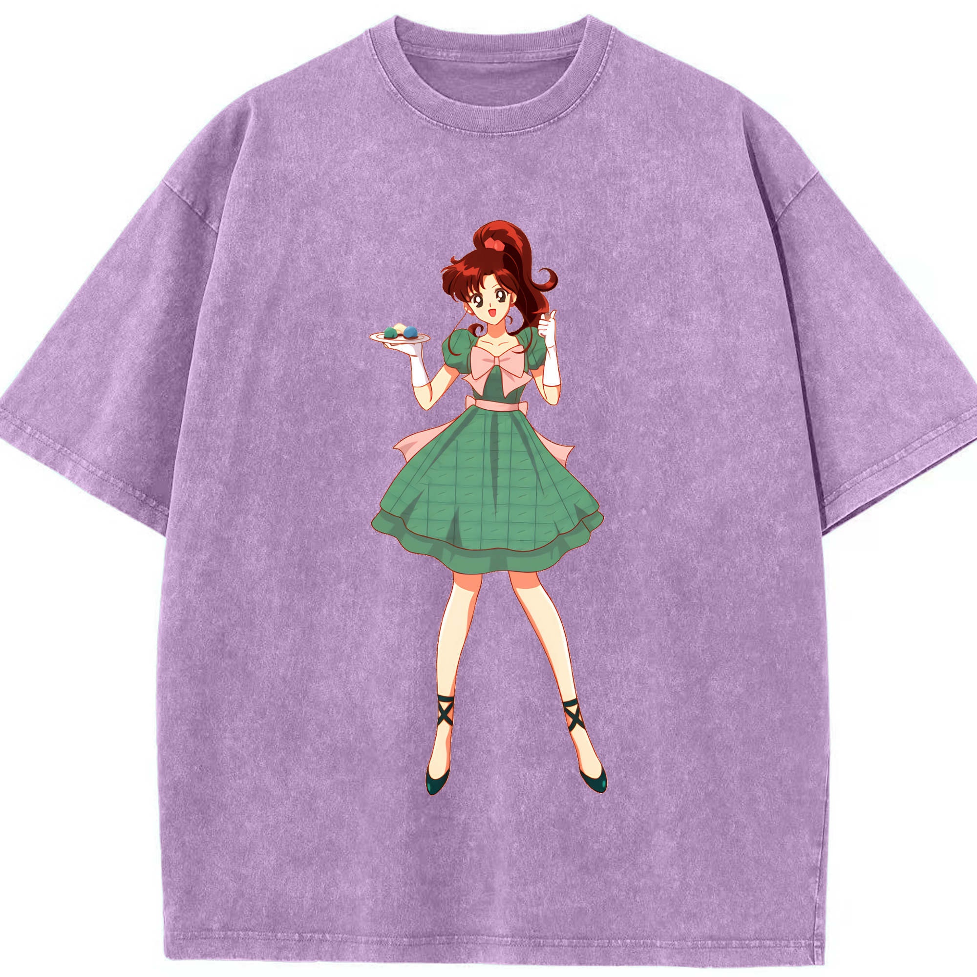 （画像用） 美少女戦士セーラームーン 木野 まこと きの まこと Sailor Moon Kino Makoto （セーラージュピター；Sailor Jupiter） 綿100% ヴィンテージ風 半袖Tシャツ（フロントプリント）