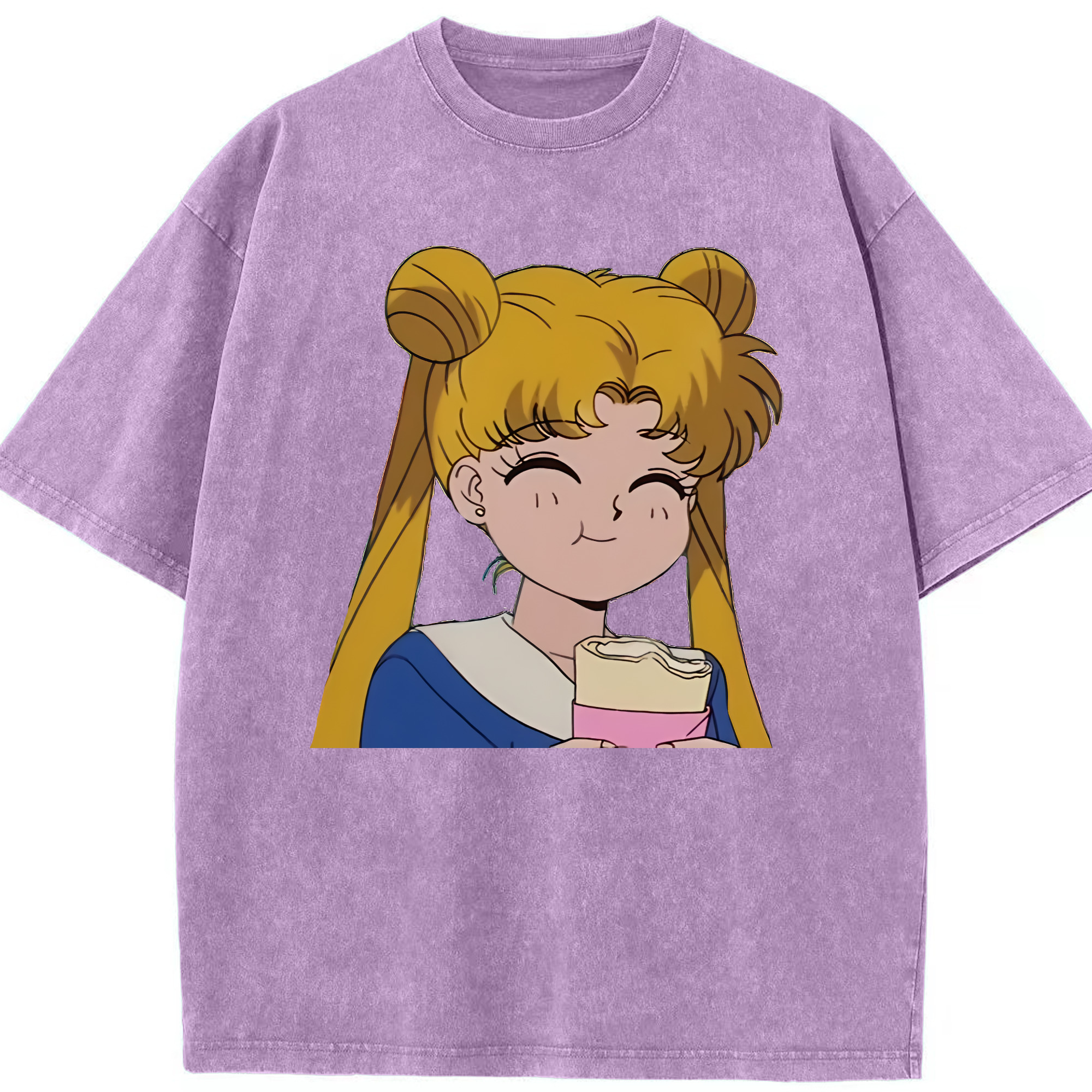 （画像用） 美少女戦士セーラームーン 愛野 美奈子 あいの みなこ Sailor Moon Aino Minako 綿100% ヴィンテージ風 半袖Tシャツ（フロントプリント）