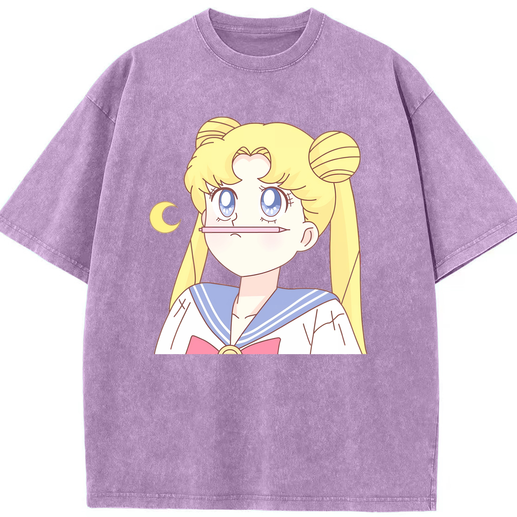 （画像用） 美少女戦士セーラームーン 愛野 美奈子 あいの みなこ Sailor Moon Aino Minako 綿100% ヴィンテージ風 半袖Tシャツ（フロントプリント）