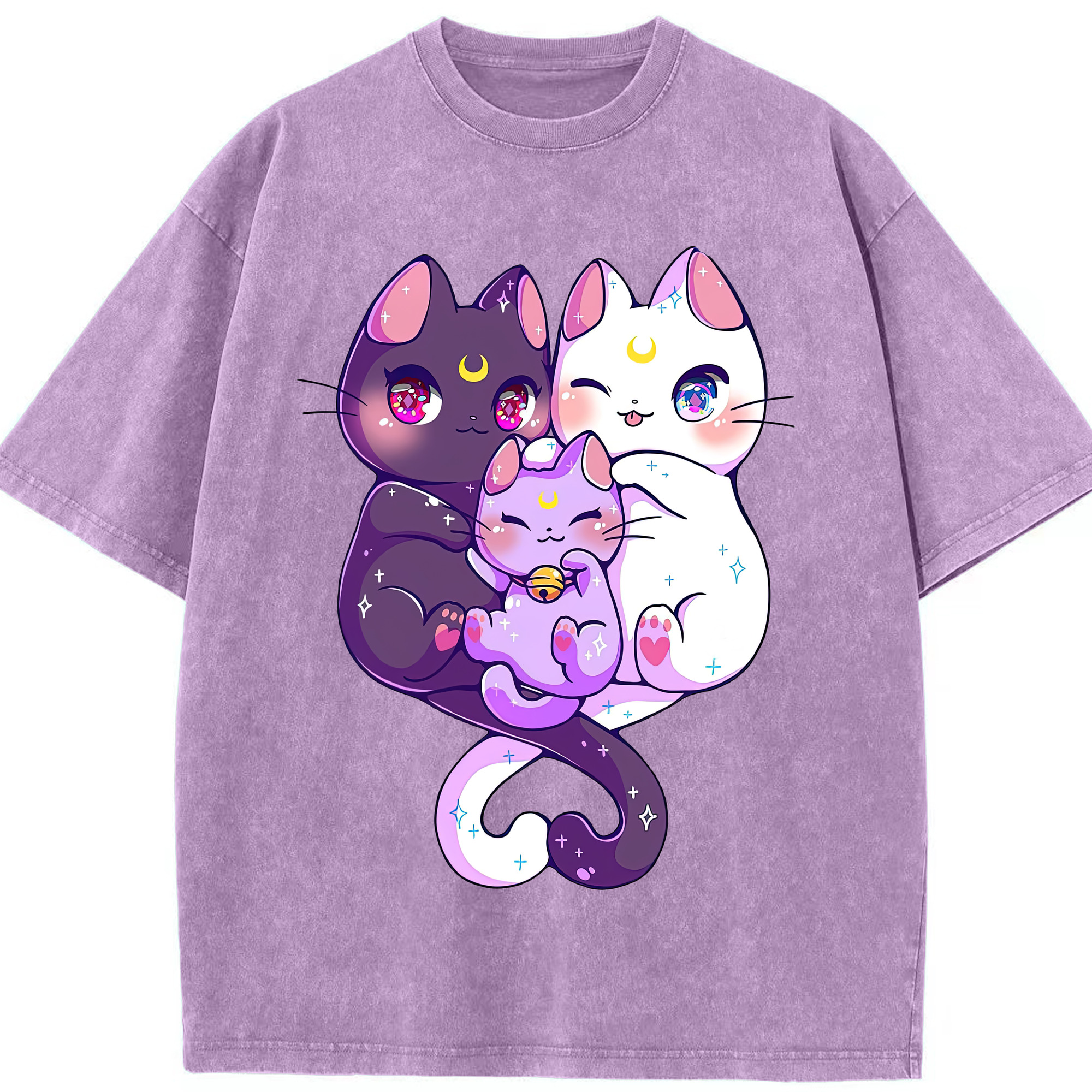（画像用） 美少女戦士セーラームーン Sailor Moon 綿100% ヴィンテージ風 半袖Tシャツ（フロントプリント）