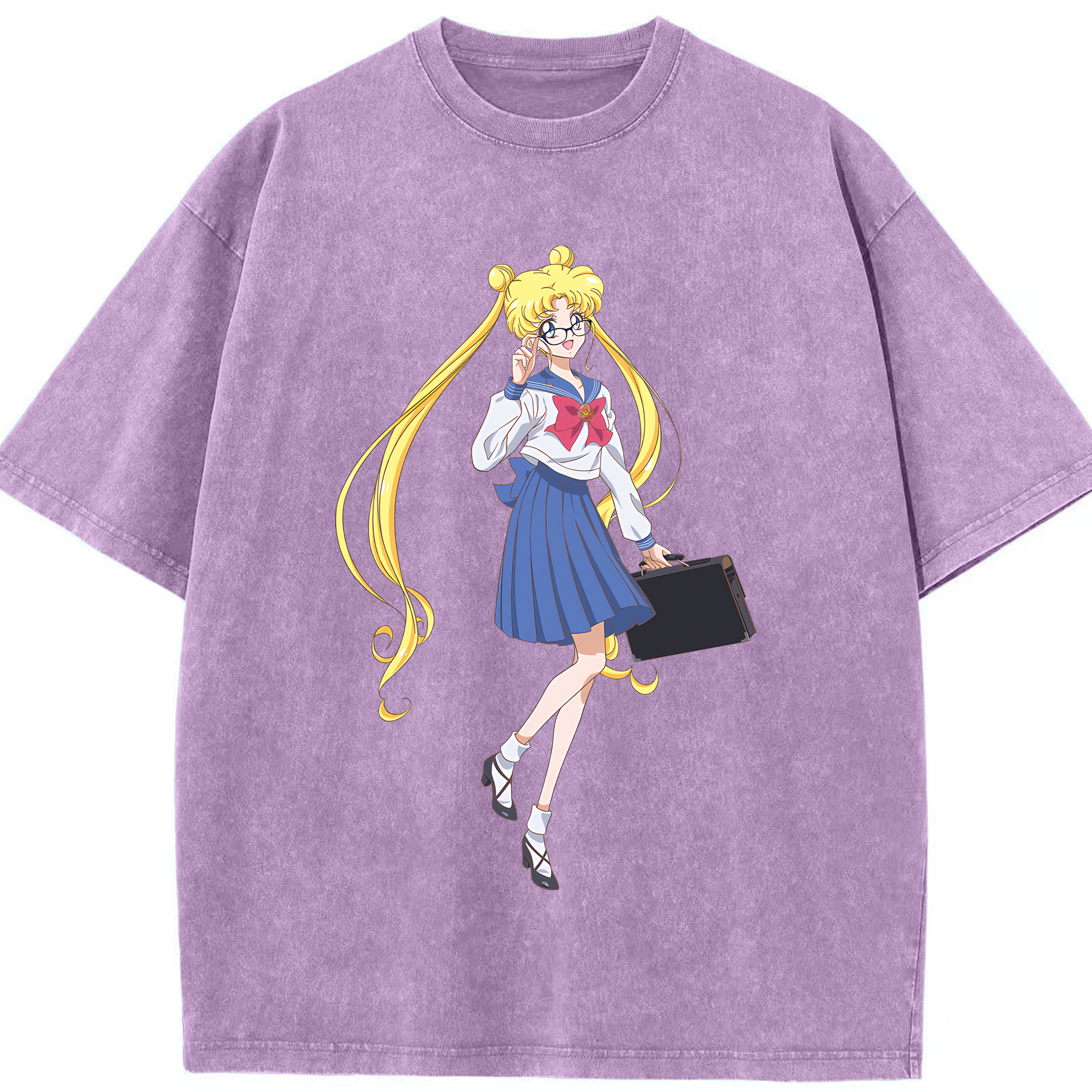 （画像用） 美少女戦士セーラームーン 愛野 美奈子 あいの みなこ Sailor Moon Aino Minako 綿100% ヴィンテージ風 半袖Tシャツ（フロントプリント）