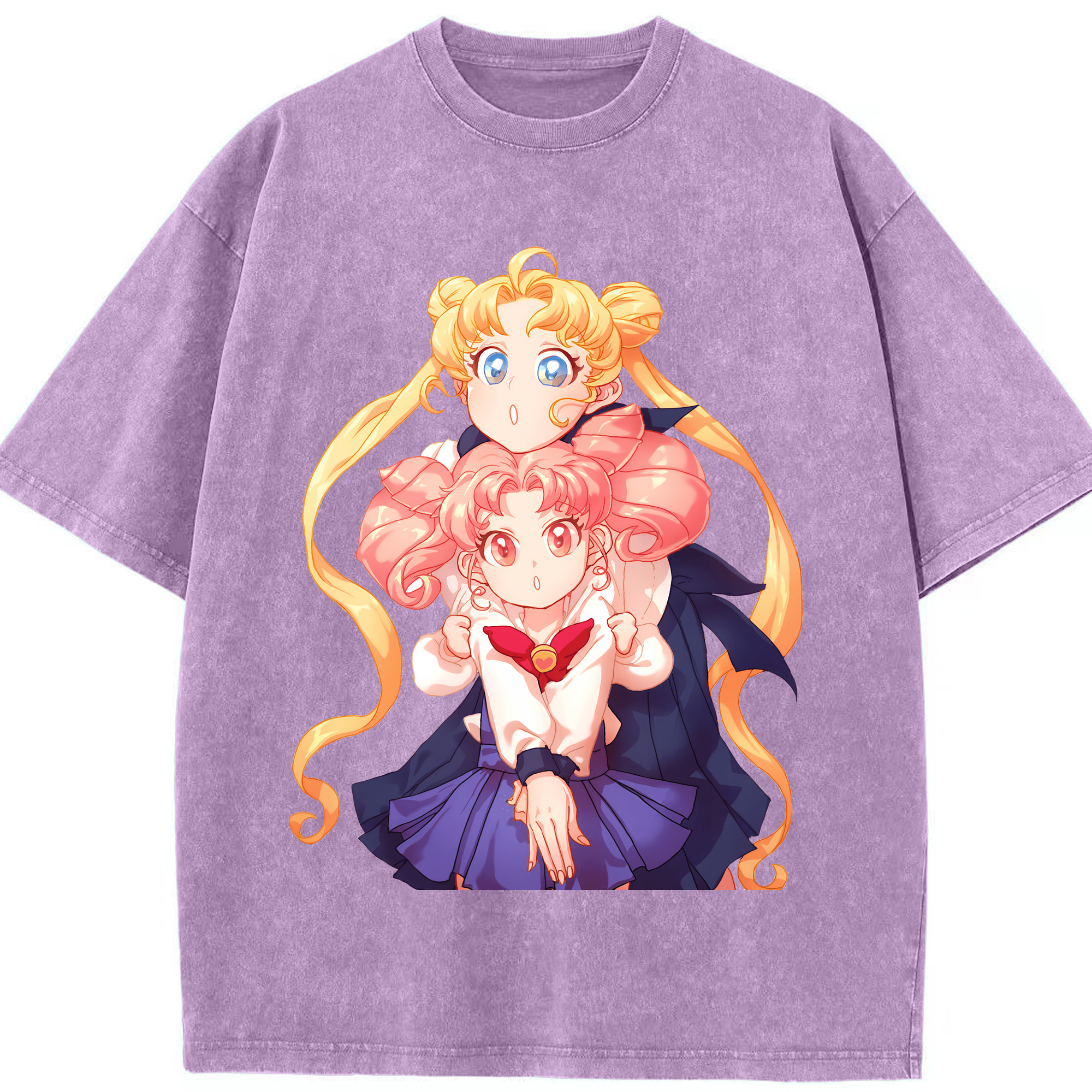 （画像用） 美少女戦士セーラームーン 愛野 美奈子 あいの みなこ Sailor Moon Aino Minako 綿100% ヴィンテージ風 半袖Tシャツ（フロントプリント）