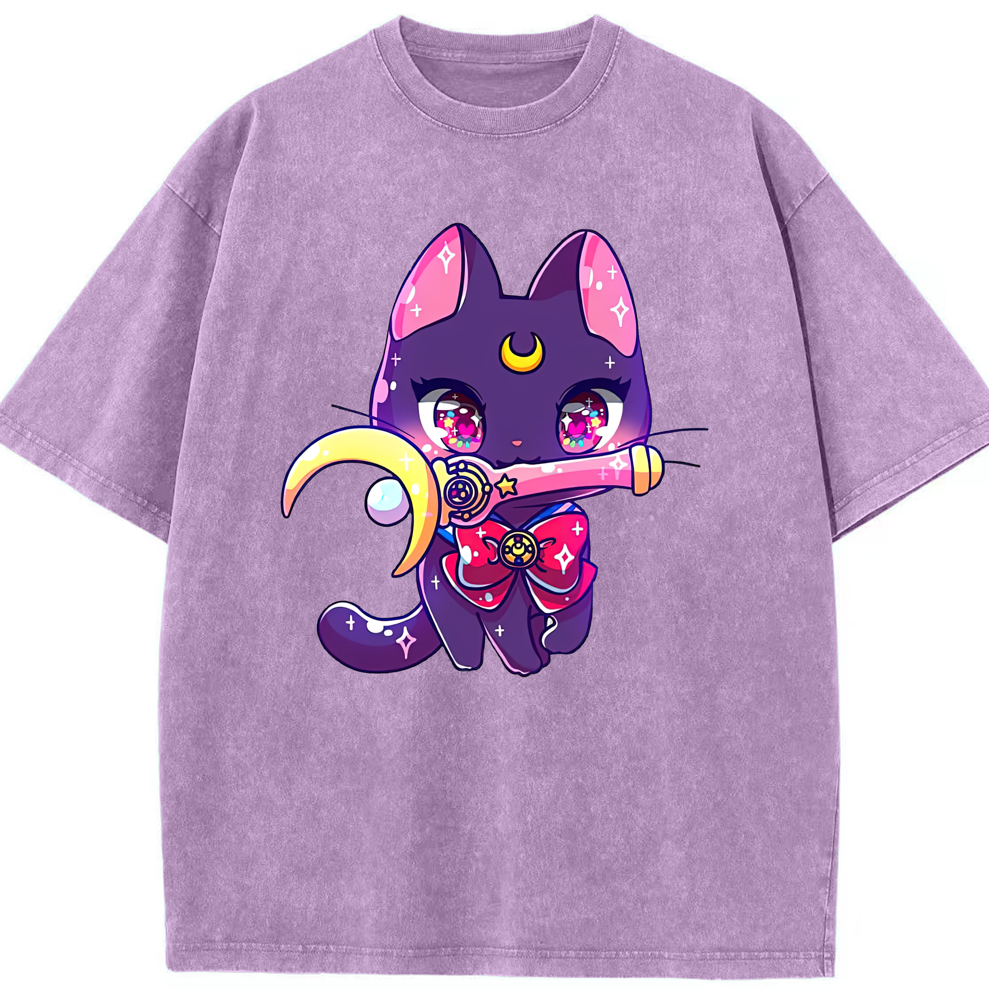 （画像用） 美少女戦士セーラームーン Sailor Moon 綿100% ヴィンテージ風 半袖Tシャツ（フロントプリント）