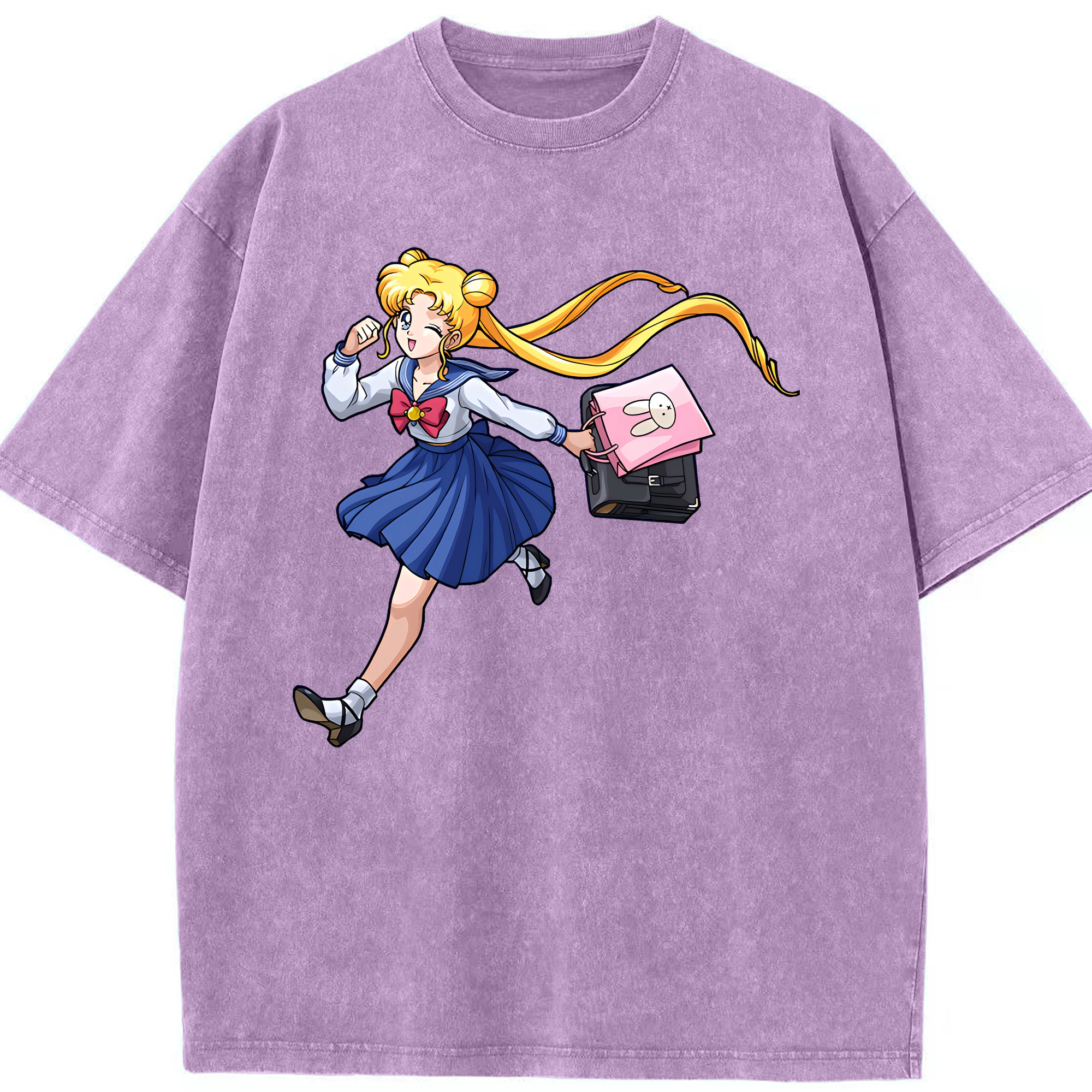 （画像用） 美少女戦士セーラームーン 愛野 美奈子 あいの みなこ Sailor Moon Aino Minako 綿100% ヴィンテージ風 半袖Tシャツ（フロントプリント）