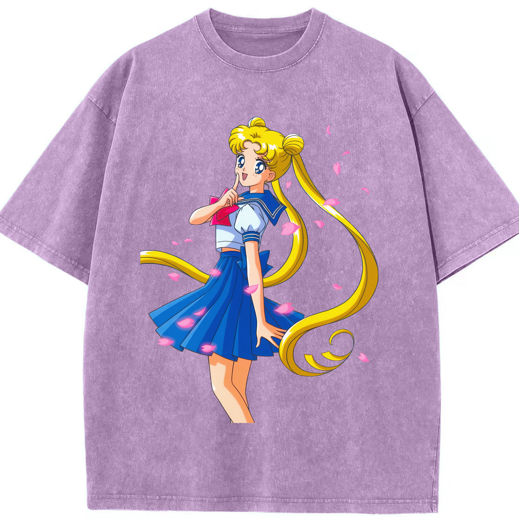 （画像用） 美少女戦士セーラームーン 愛野 美奈子 あいの みなこ Sailor Moon Aino Minako 綿100% ヴィンテージ風 半袖Tシャツ（フロントプリント）