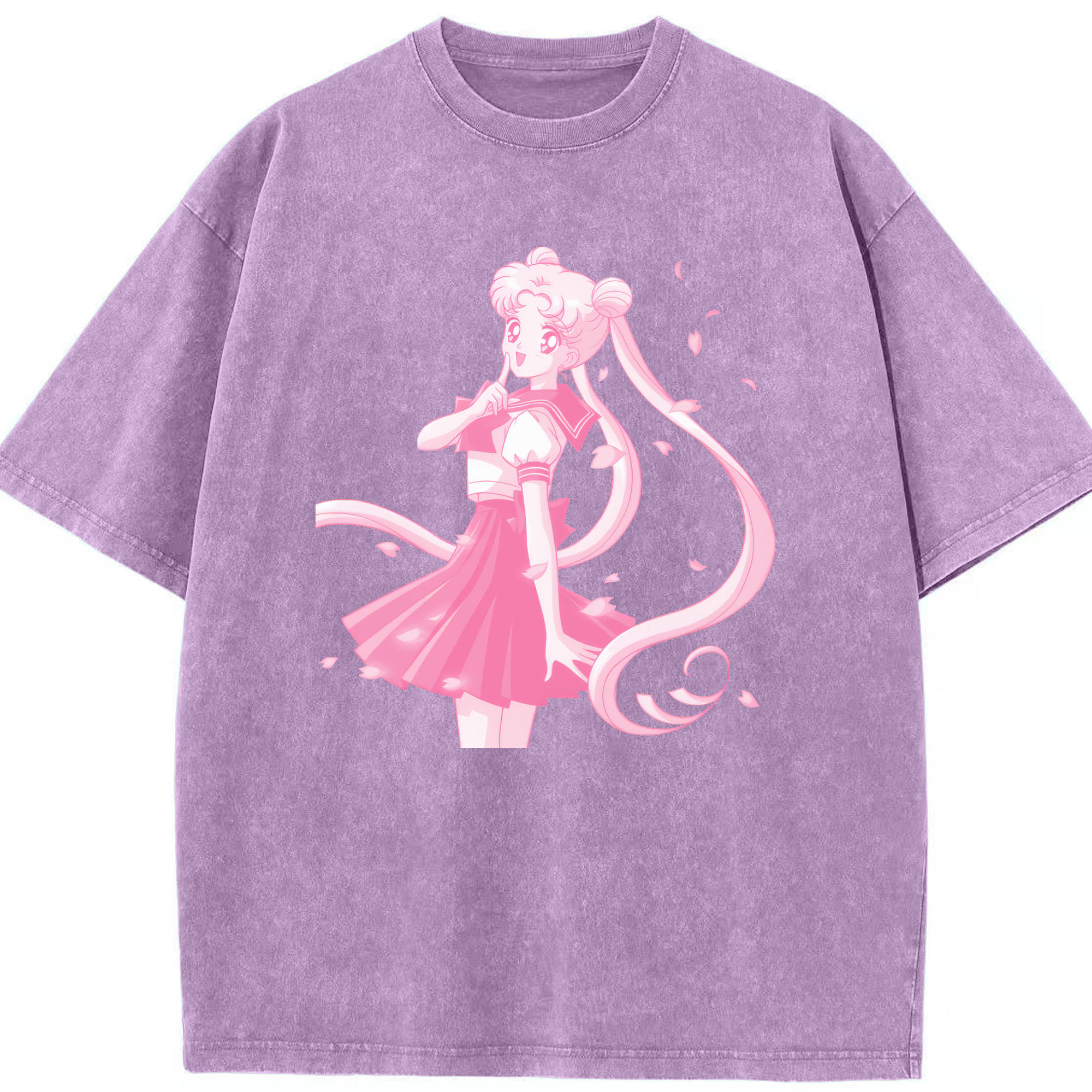 （画像用） 美少女戦士セーラームーン 愛野 美奈子 あいの みなこ Sailor Moon Aino Minako 綿100% ヴィンテージ風 半袖Tシャツ（フロントプリント）
