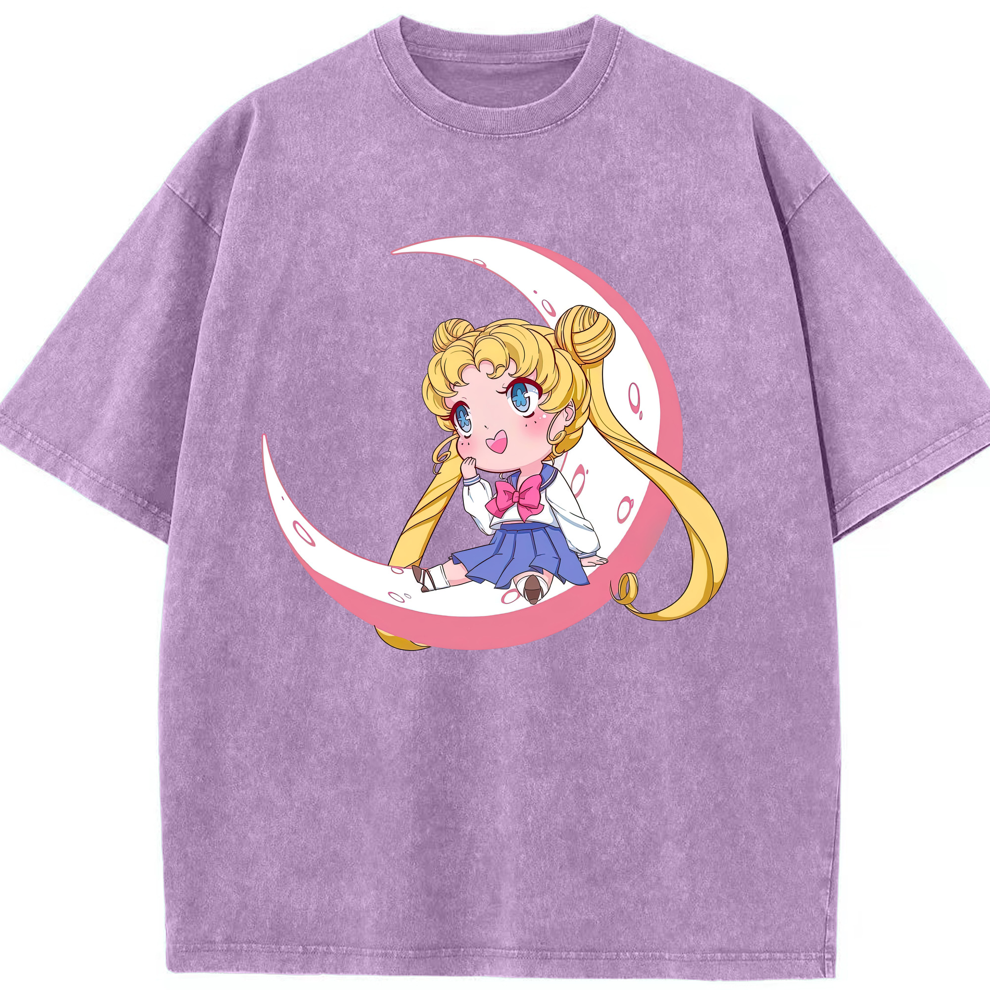 （画像用） 美少女戦士セーラームーン 愛野 美奈子 あいの みなこ Sailor Moon Aino Minako 綿100% ヴィンテージ風 半袖Tシャツ（フロントプリント）