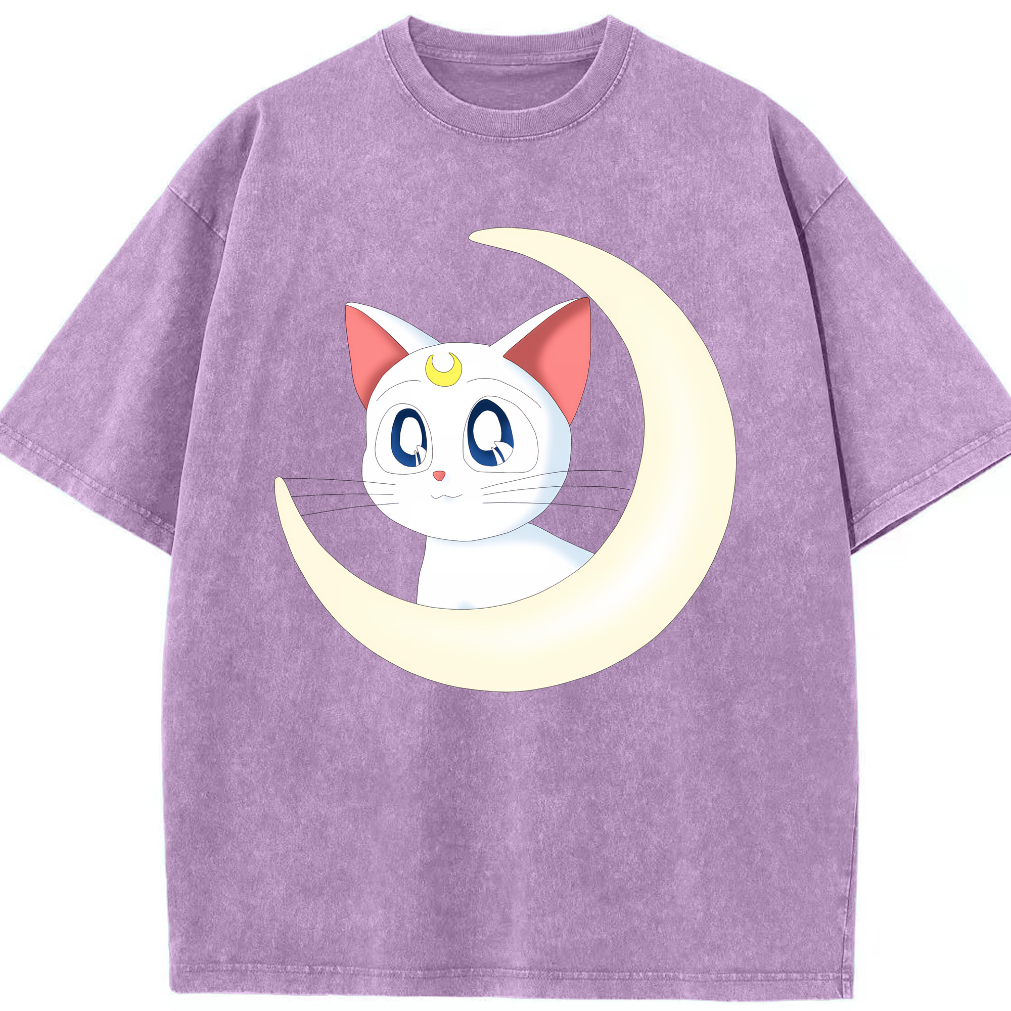 （画像用） 美少女戦士セーラームーン Sailor Moon 綿100% ヴィンテージ風 半袖Tシャツ（フロントプリント）